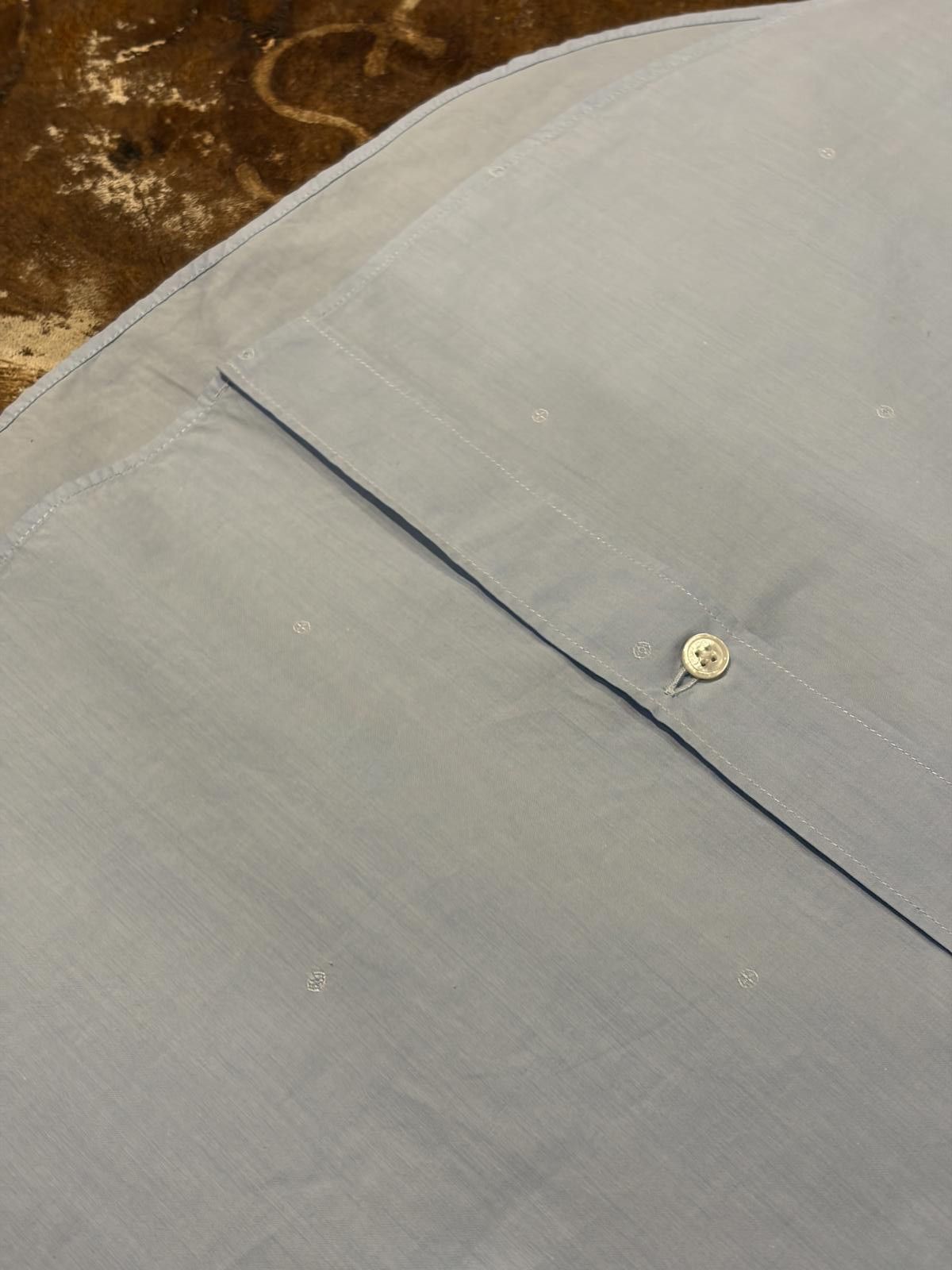Louis Vuitton Louis Vuitton Subtle Monogram Jacquard Shirt – Light Blue Size US M / EU 48-50 / 2 - 9 Thumbnail
