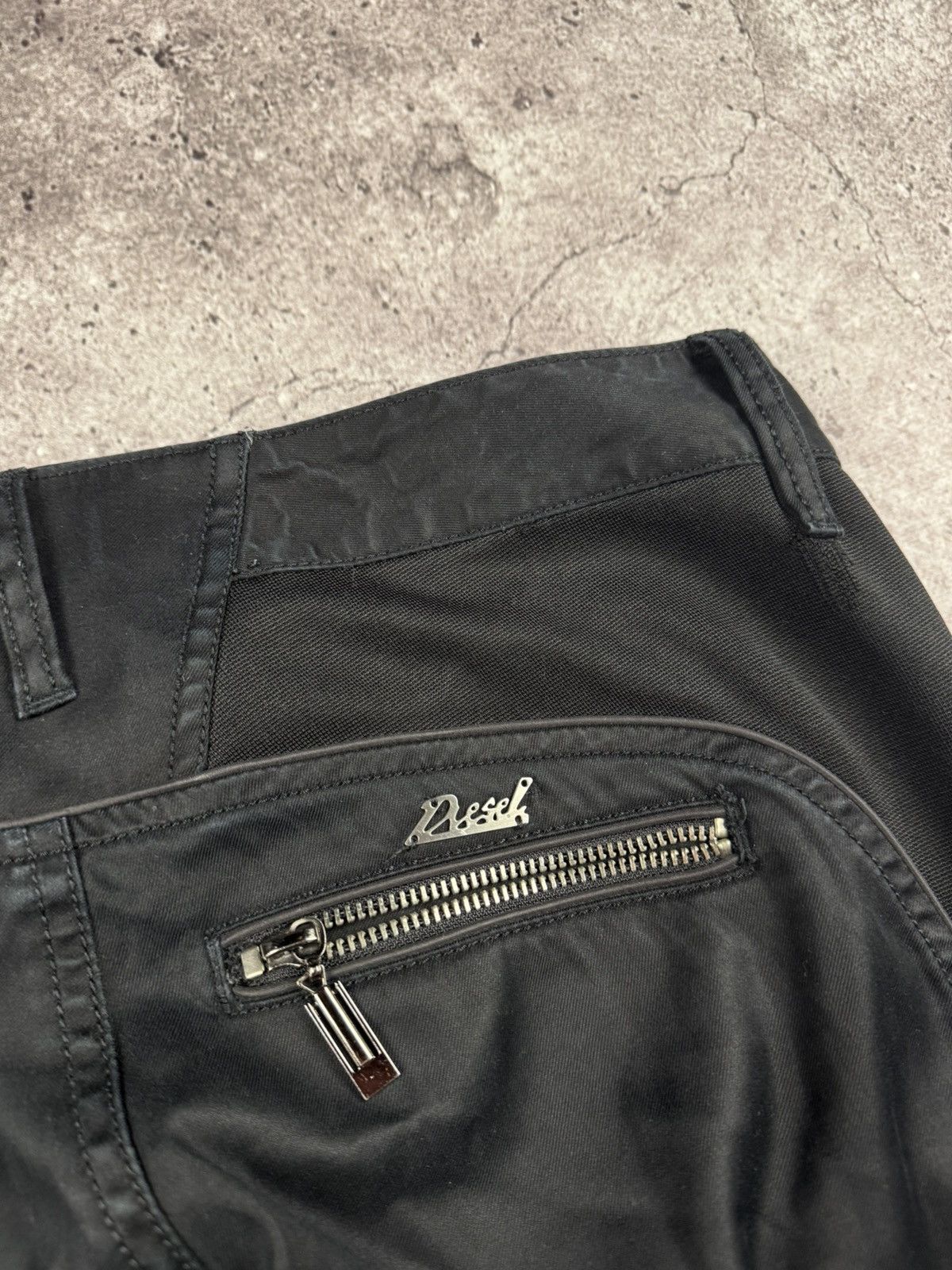 Diesel AVANT GARDE DIESEL RICK OWENS STYLE OPIUM MULTI ZIP PANTS Size 29" - 7 Thumbnail