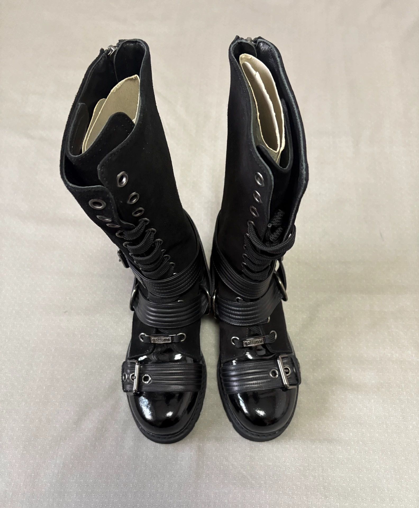 John Galliano John Galliano Vtg Deconstructed Multi-Strap Boot 38/39 Size US 7.5 / IT 37.5 - 5 Thumbnail