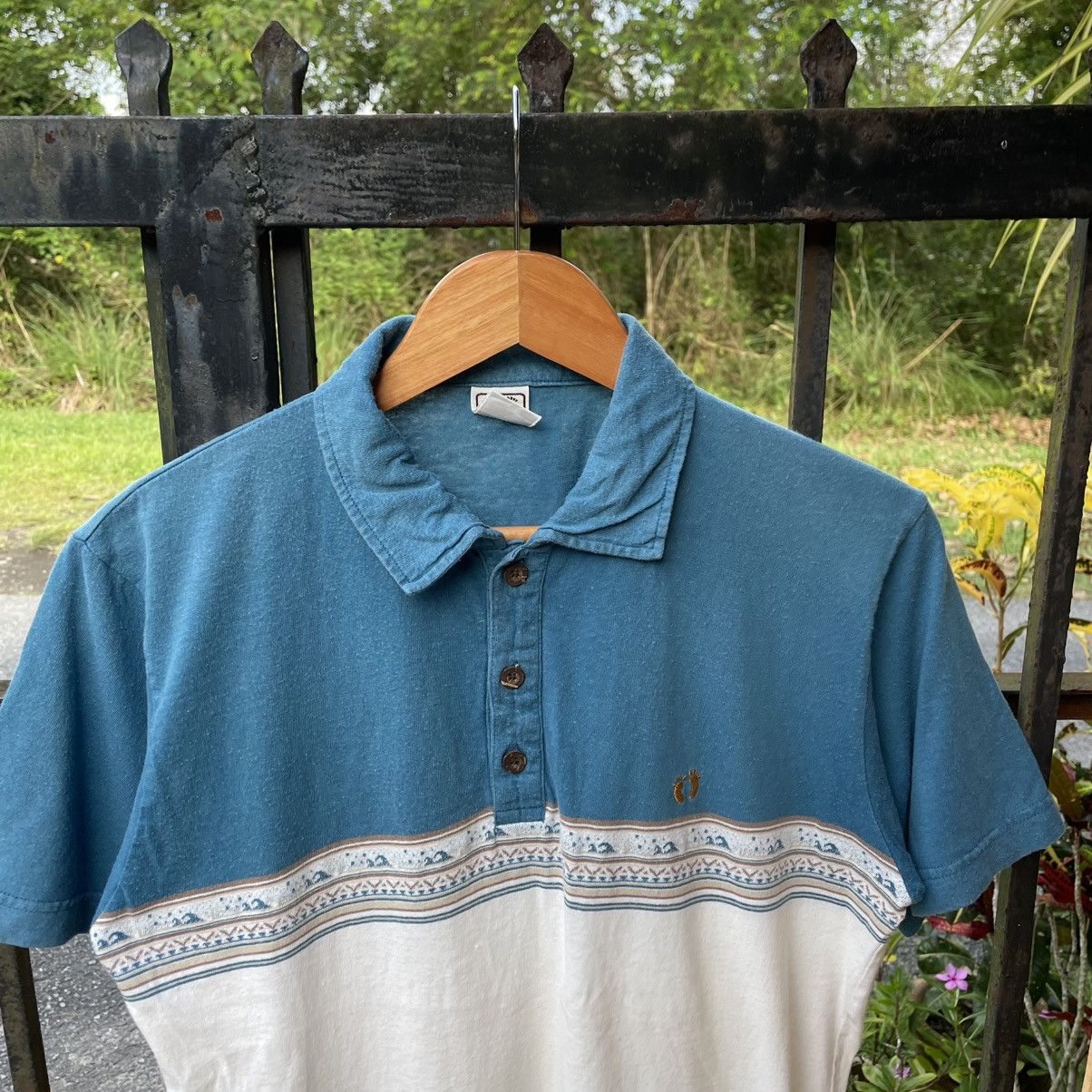 Hang Ten × Vintage 🔥Vintage Hang Ten Two Tone Surf Skate Polos Shirts Size US M / EU 48-50 / 2 - 4 Thumbnail