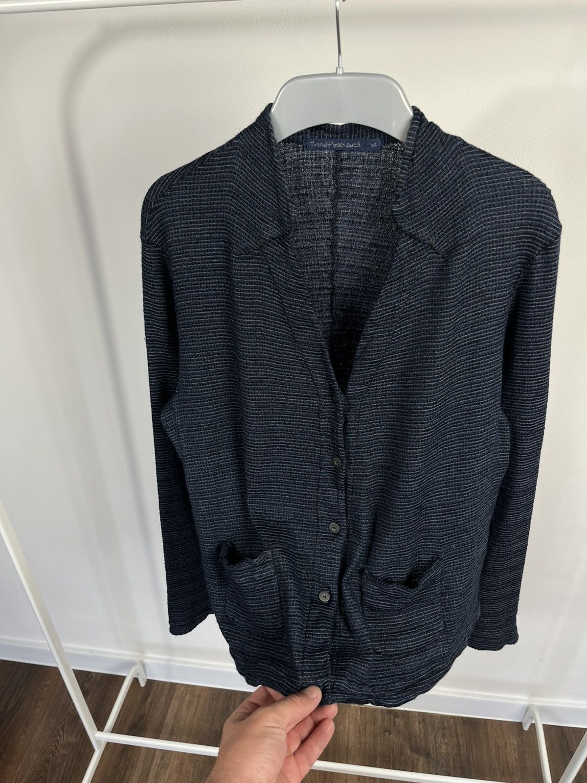 Transit Transit Par-Such Textured Linen Cotton Knit Cardigan Italy Size S / US 4 / IT 40 - 4 Thumbnail
