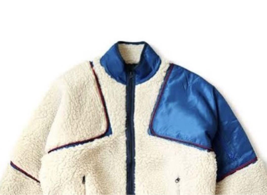 Kapital KAPITAL Boa Fleece Siamese Bomber Jacket Ivory 3 | Grailed 