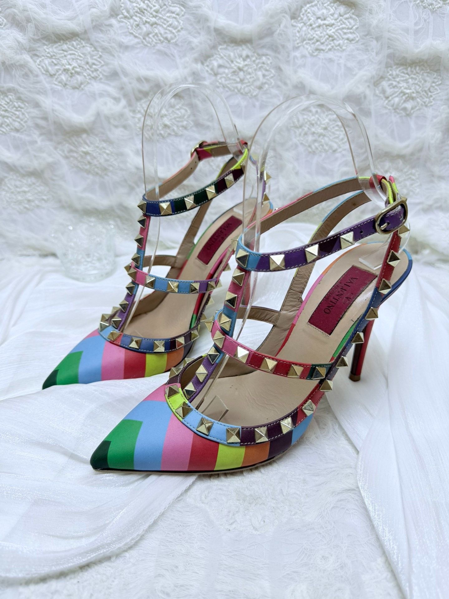 Valentino Valentino Rainbow Multi Sandals us_5-5 Women Size US 5.5 / IT 35.5 - 1 Thumbnail
