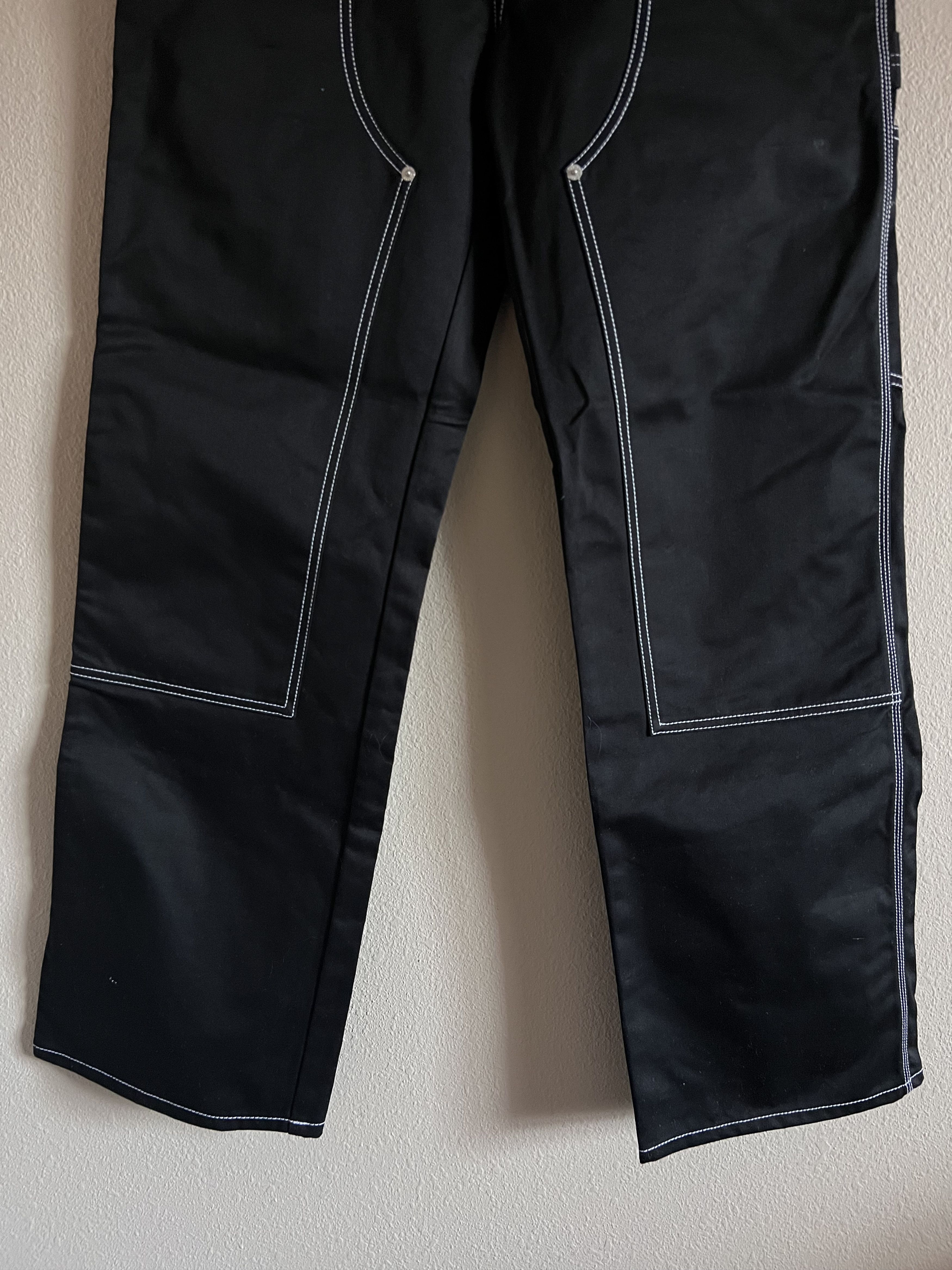 Heron Preston Heron Preston Constrast Stitch Double Knee Pants in Black Size US 34 / EU 50 - 3 Thumbnail
