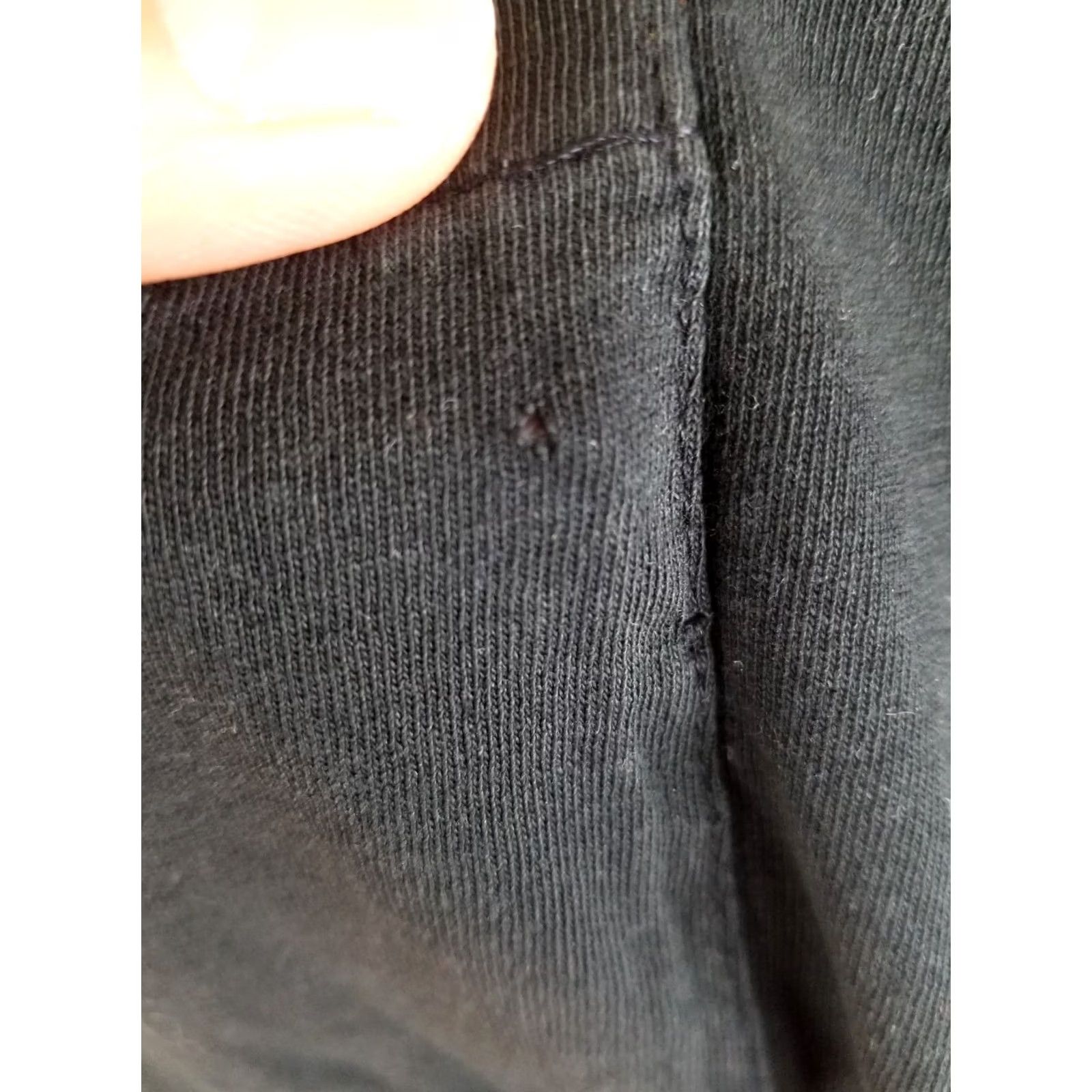 Hanes VINTAGE HANES BLANK T-SHIRT ONE POCKET SINGLE STITCH THIN BLACK XLARGE Mens Size US XL / EU 56 / 4 - 7 Thumbnail