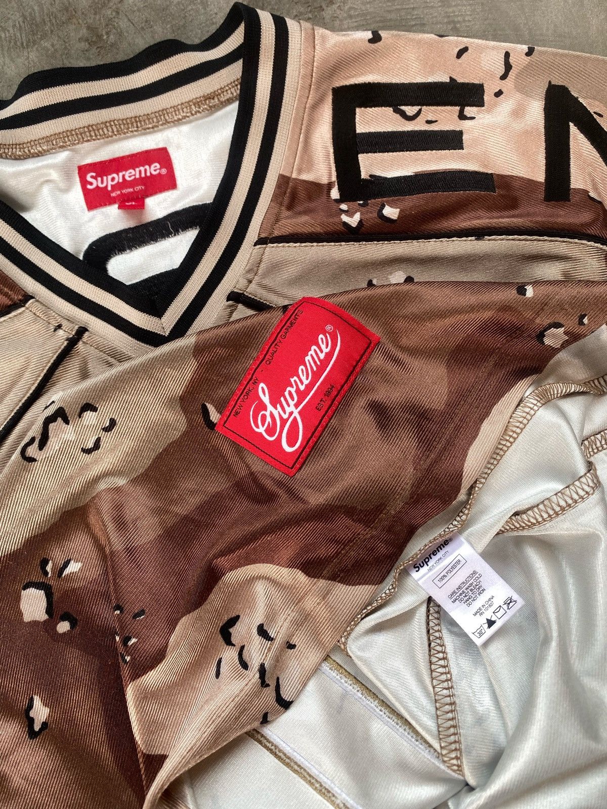 Supreme Supreme Paneled Jersey Chocolate Chip Camo Size US XL / EU 56 / 4 - 4 Thumbnail