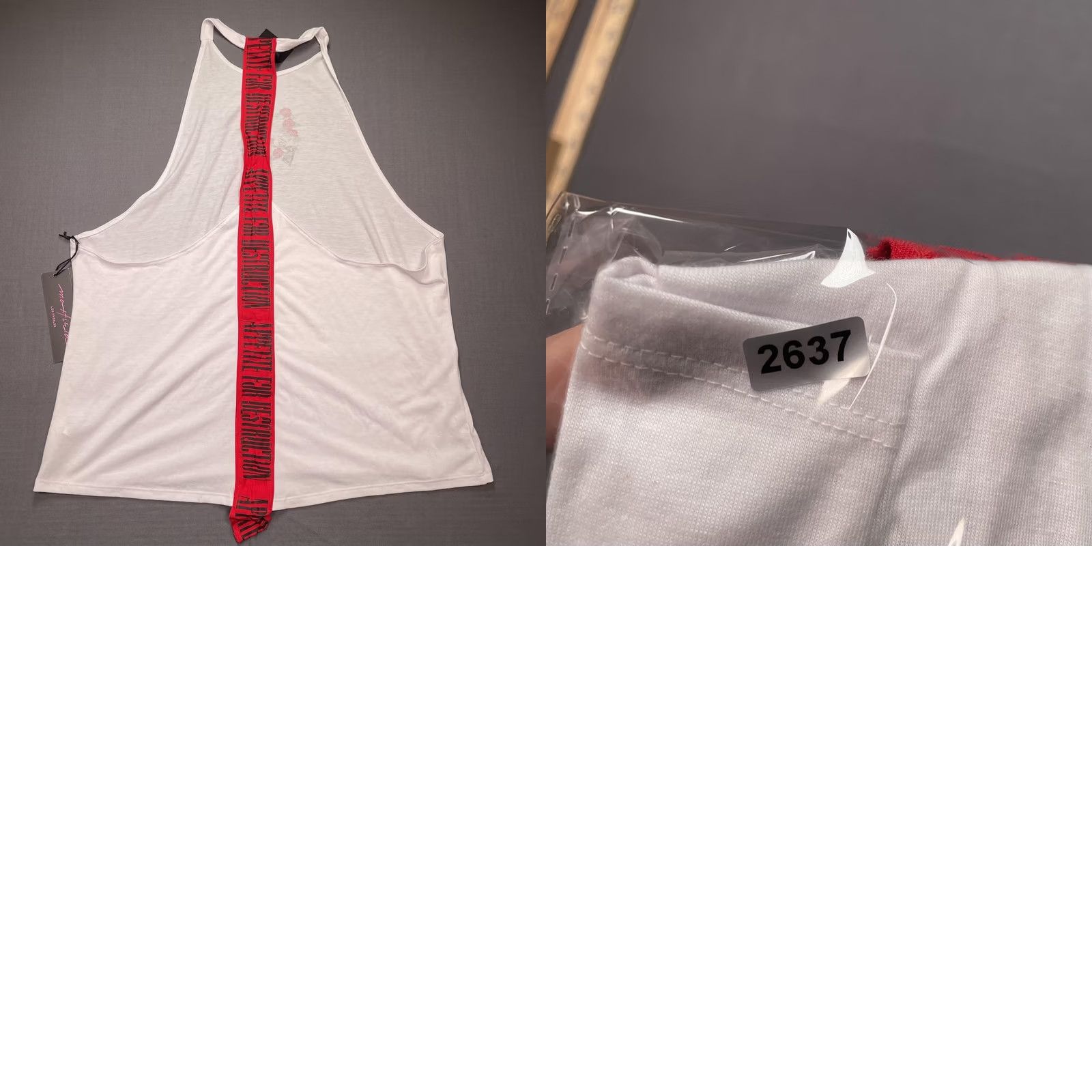 Vintage Guns N' Roses Womens M White Halter Bodysuit Graphic Rock Maxfield Los Angeles Connection Top Size M / US 6-8 / IT 42-44 - 8 Thumbnail