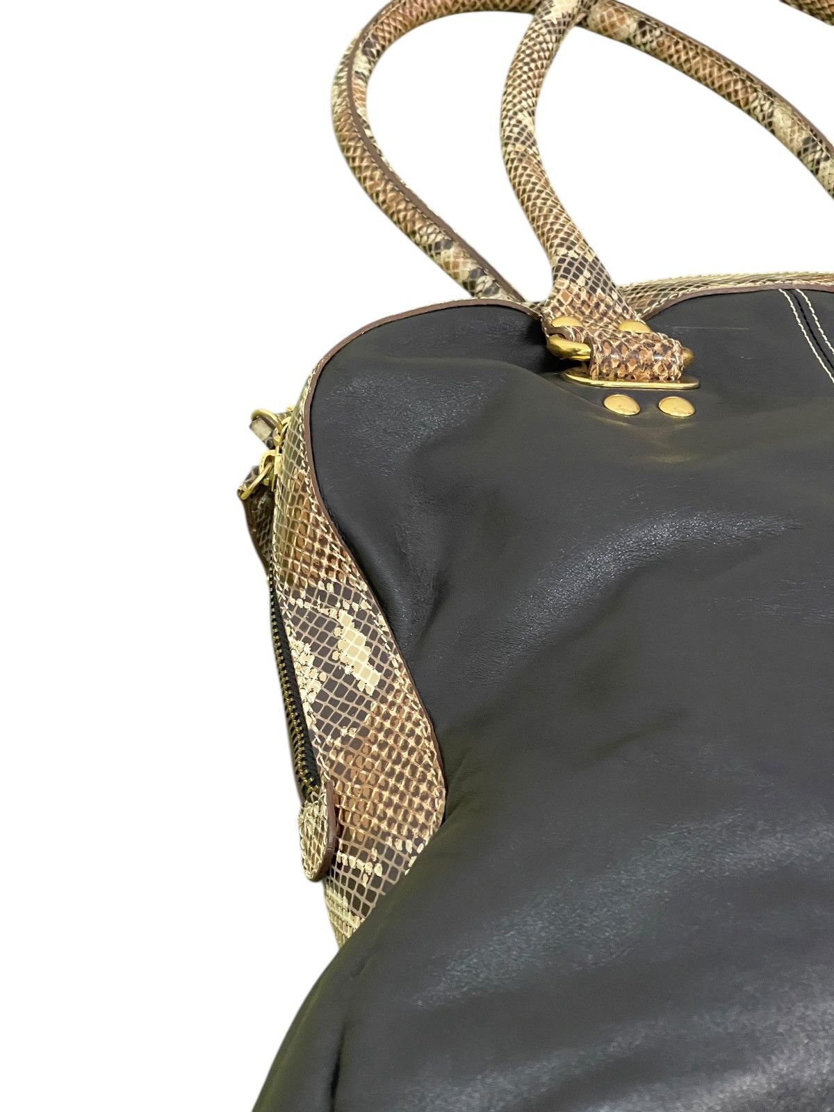 Genuine Leather Full Leather Guia’s Italy Python Tote Shoulder Bag 1🟩5 Size ONE SIZE - 20 Thumbnail