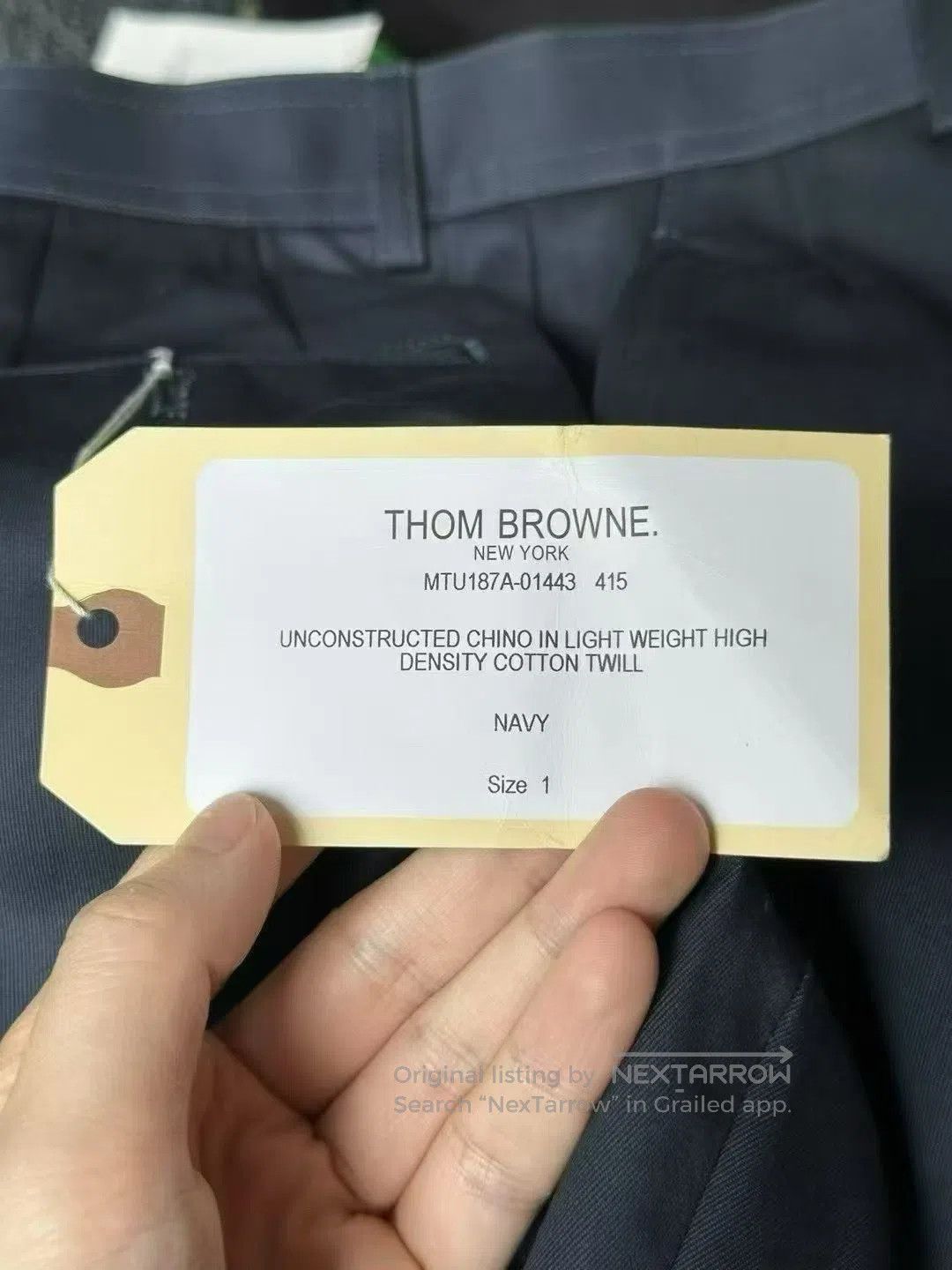 Thom Browne Thom Browne Navy Blue Dress Pants| Size US 26 / EU 42 - 3 Thumbnail
