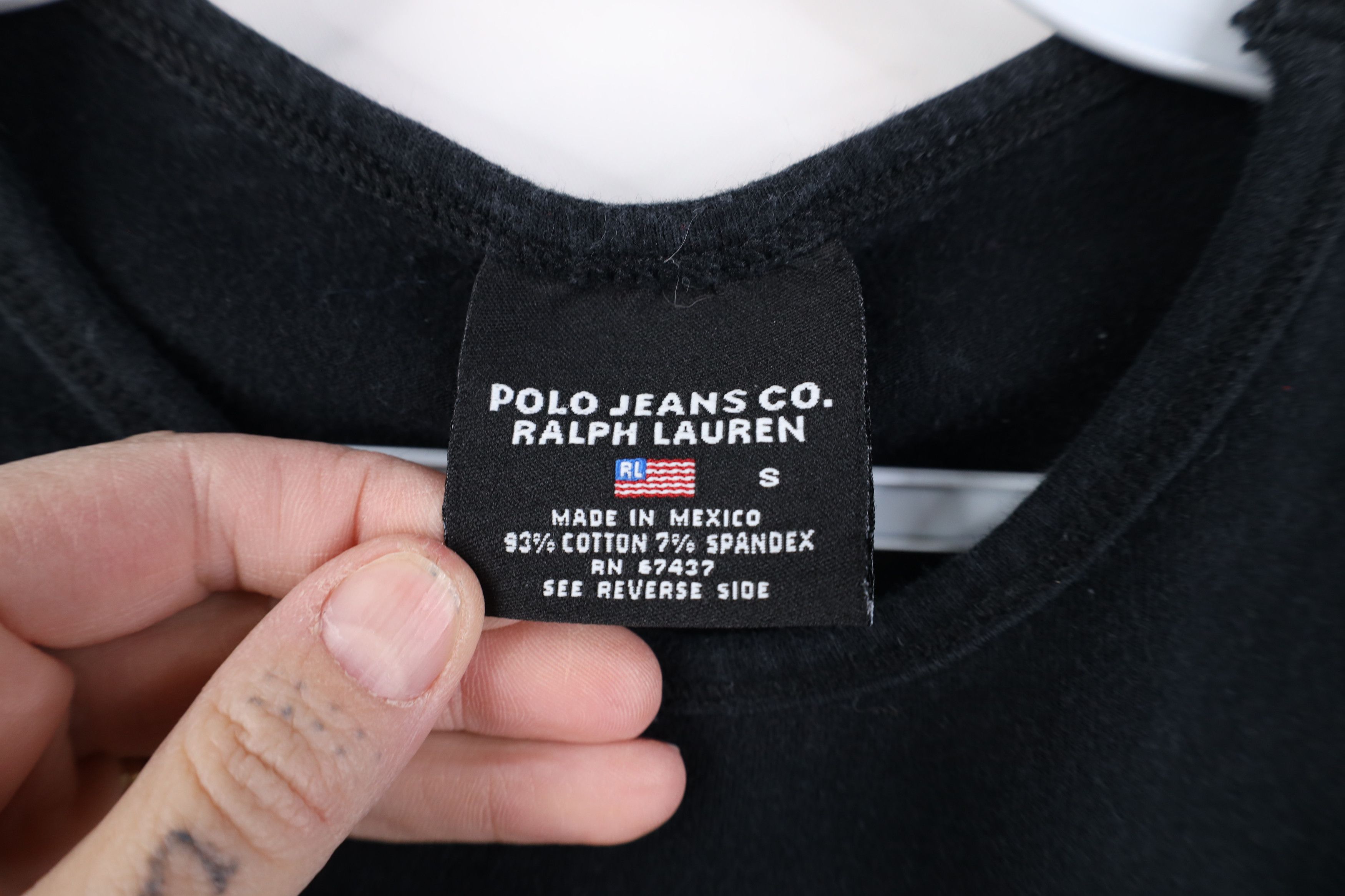 Ralph Lauren Vintage 90s Y2K Ralph Lauren USA Flag Ribbed T-Shirt Size S / US 4 / IT 40 - 6 Thumbnail