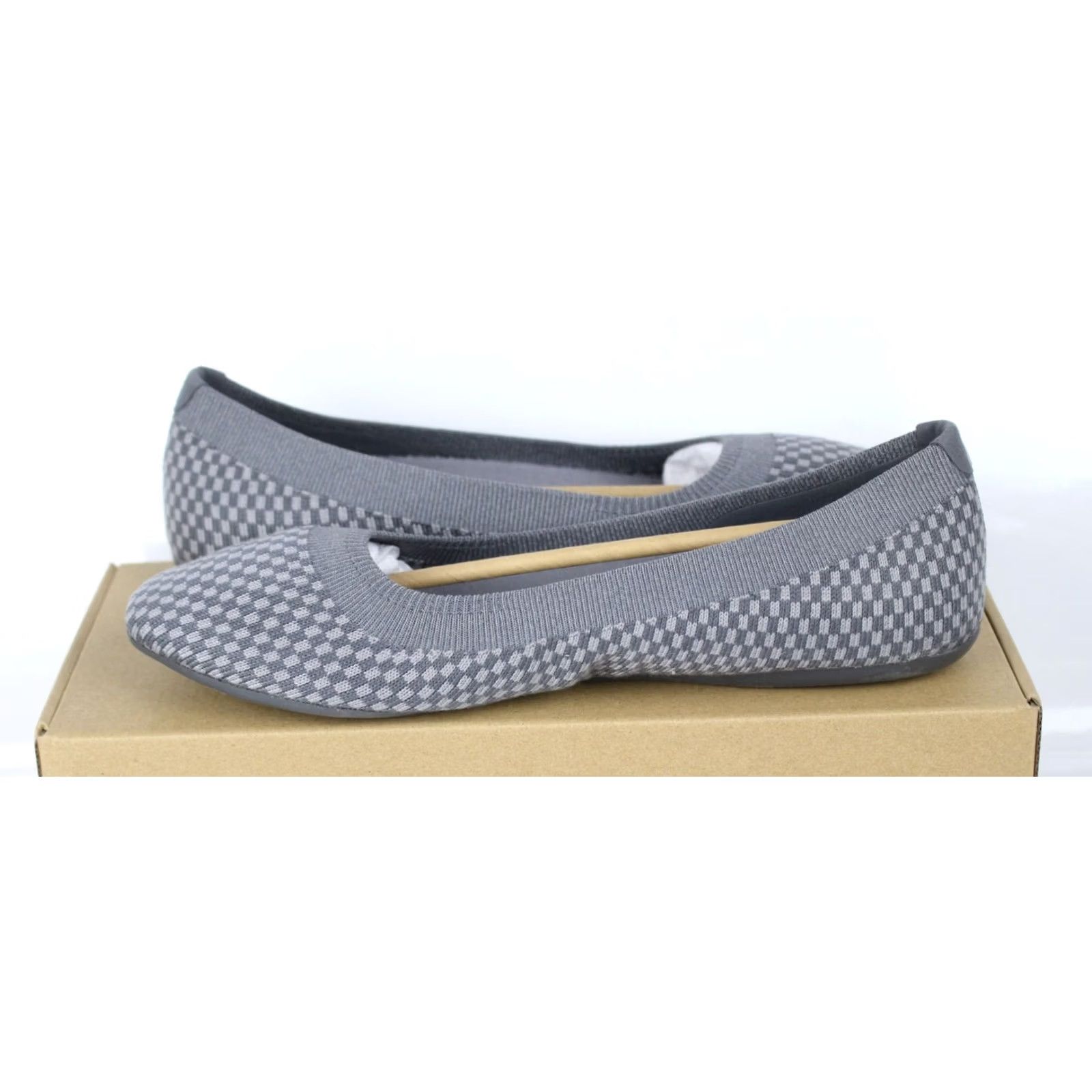 Allbirds Allbirds Women's Tree Breezer Knit Pack Ballet Flats 10.5 Stormy Grey Stormy Grey Ballet Flats Womens 10.5 Stormy Grey No Box Size US 11 / IT 41 - 2 Thumbnail