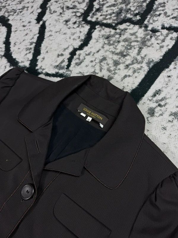 Louis Vuitton Vintage Louis Vuitton 46 Italy Brown LV XL Jacket Size XL / US 12-14 / IT 48-50 - 3 Thumbnail