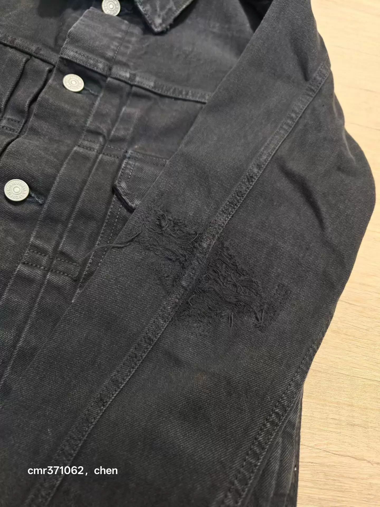 Visvim VISVIM ICT 101 JKT CMYK BLK DMGD-1006 Black Denim Size US M / EU 48-50 / 2 - 2 Thumbnail