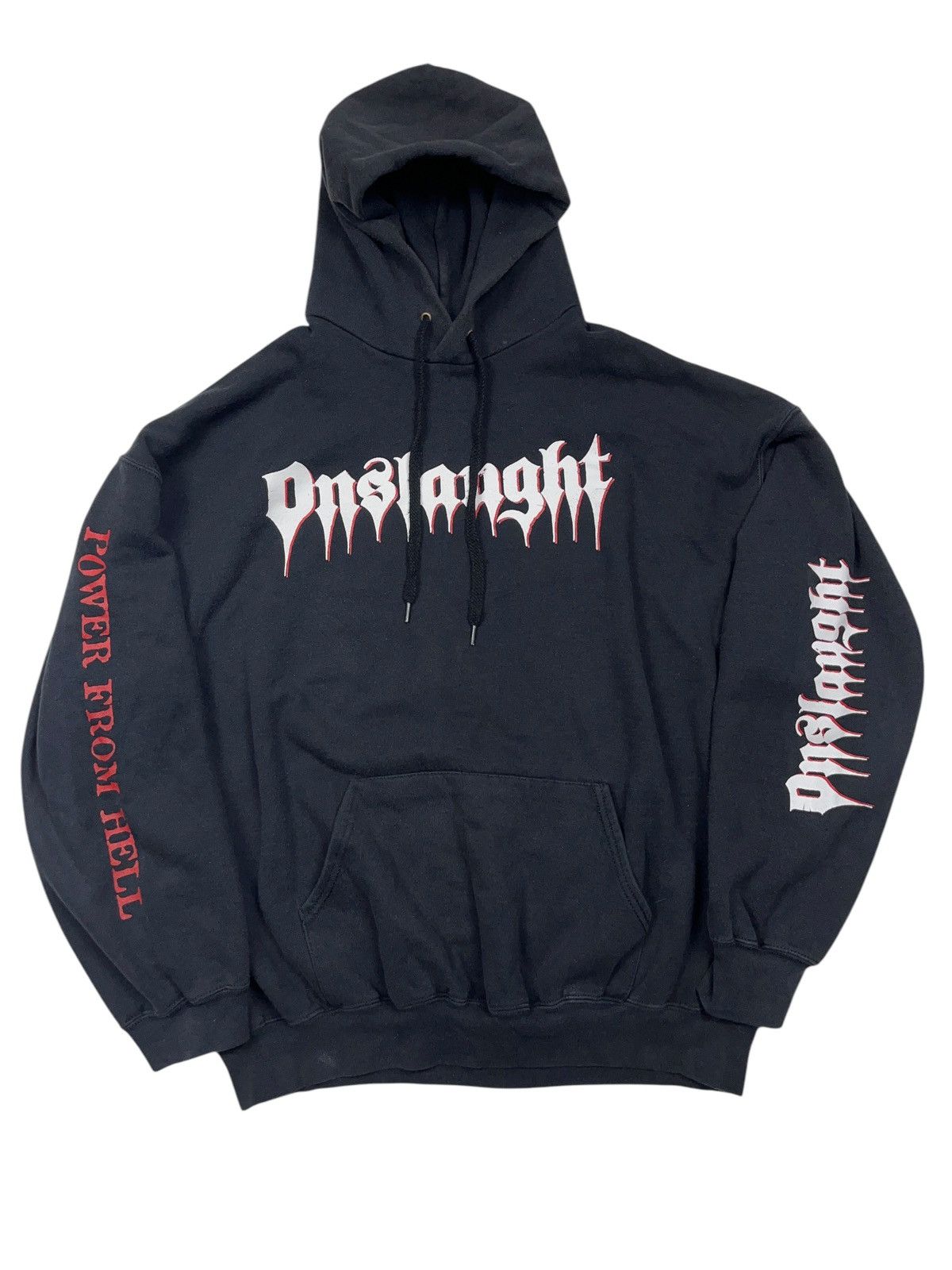 Band Tees Vintage Onslaught Power From Hell Band Metal Hoodie Size US XXL / EU 58 / 5 - 2 Thumbnail