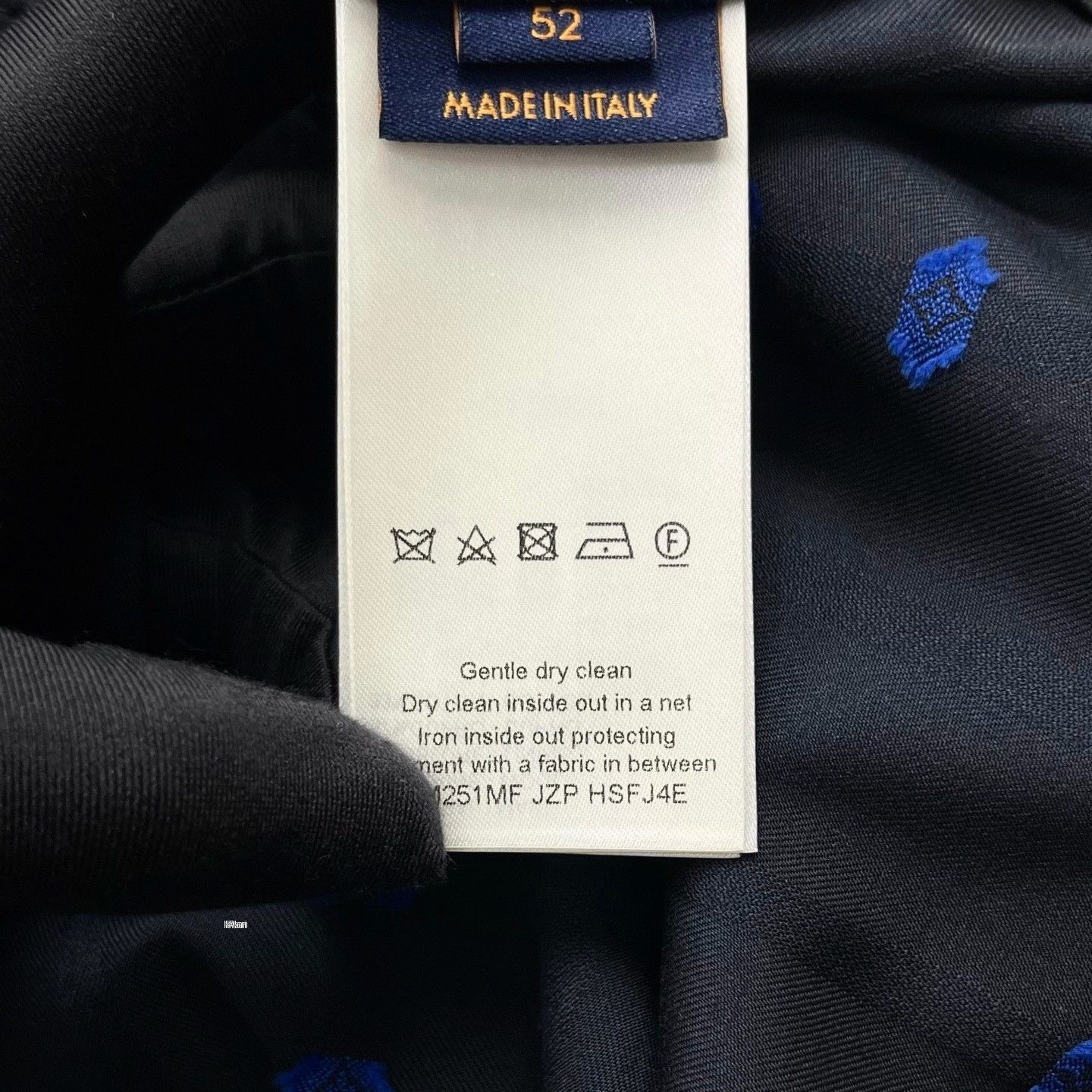 Louis Vuitton Louis Vuitton Black Blue Embroidered Suit Jacket Size US XXS / EU 40 - 5 Thumbnail