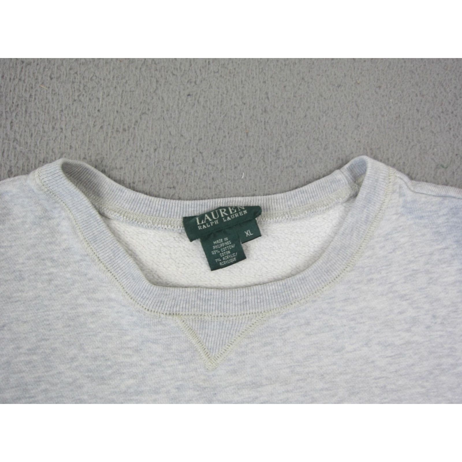 Ralph Lauren VINTAGE Lauren Ralph Lauren Sweatshirt Mens XL Gray Fleece 90s Logo Pockets 90s Mens XL Gray Sweatshirt Size US XL / EU 56 / 4 - 2 Thumbnail