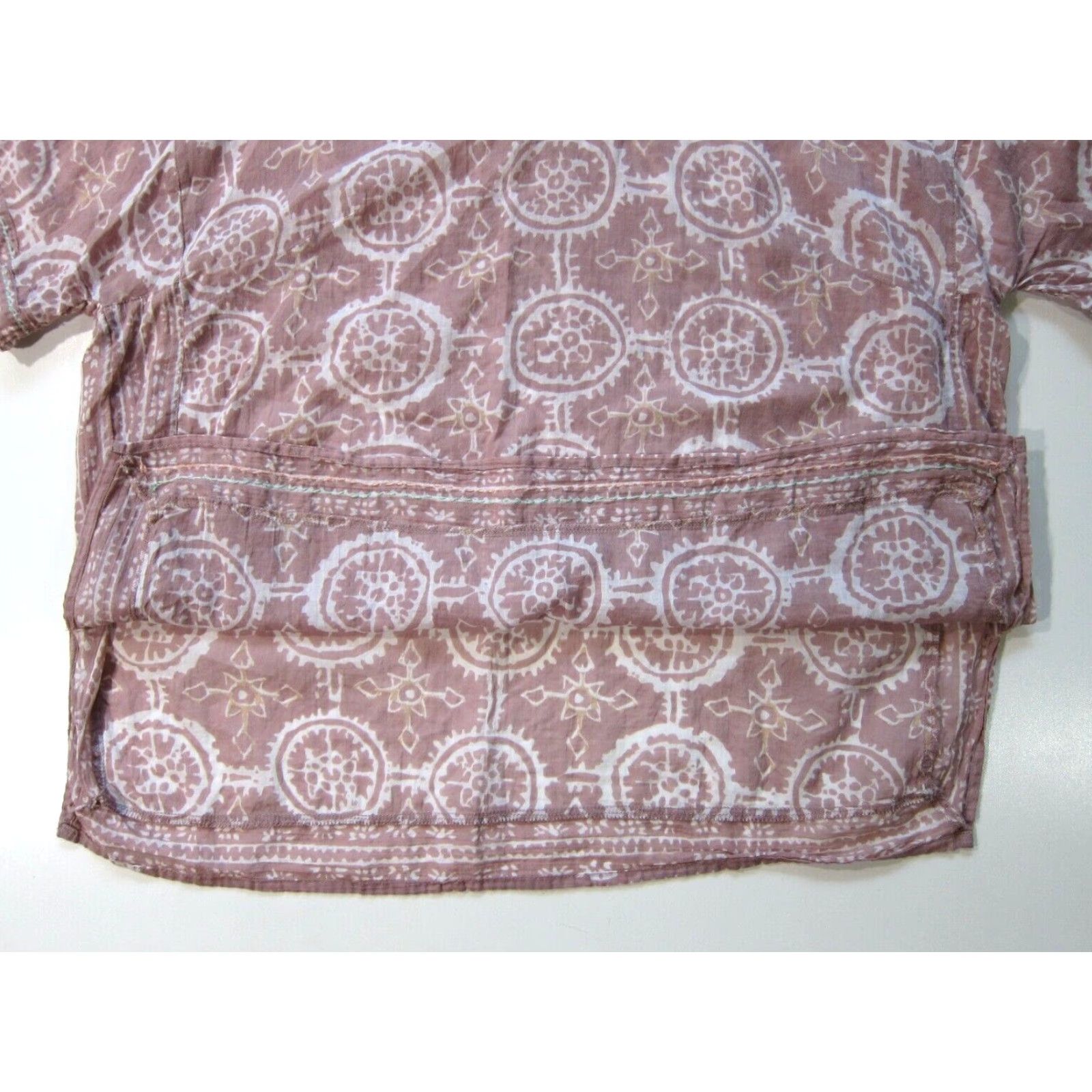 Coldwater Creek Coldwater Creek Pink White Beaded Lightweight Tunic Peasant Blouse Women XL Size XL / US 12-14 / IT 48-50 - 5 Thumbnail