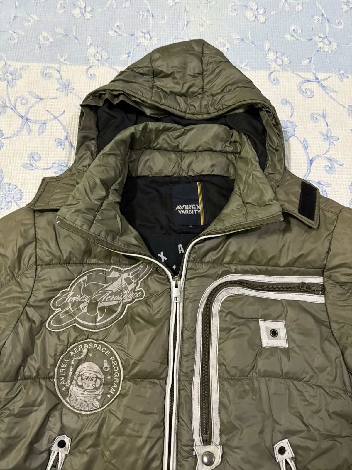 Avirex Japanese Avirex Varsity Jacket With Hoodies Size US L / EU 52-54 / 3 - 8 Thumbnail