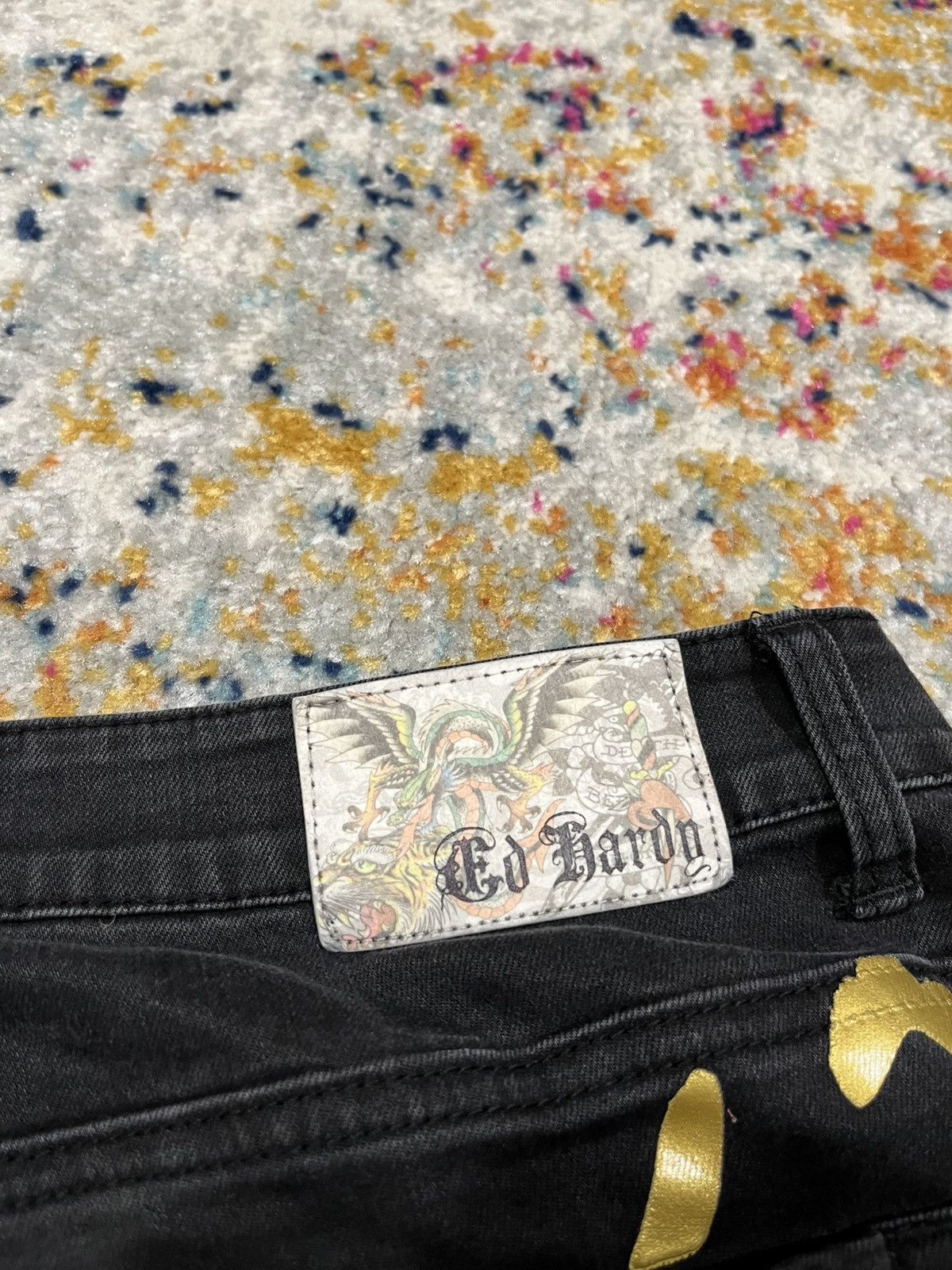 Ed Hardy Y2K Ed Hardy Paint jeans Size US 34 / EU 50 - 9 Thumbnail