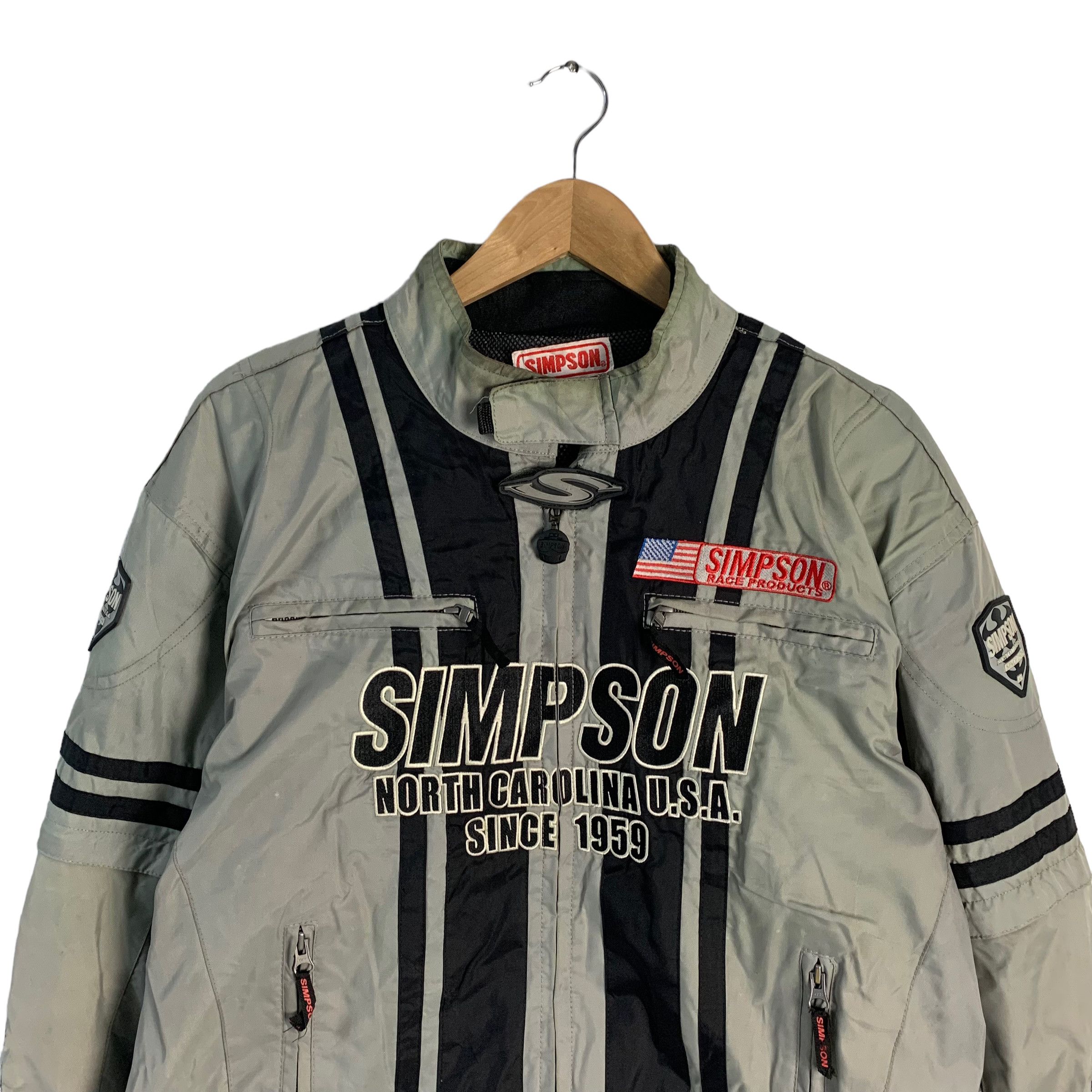 Japanese Brand Simpson Biker Jacket Size US L / EU 52-54 / 3 - 3 Thumbnail