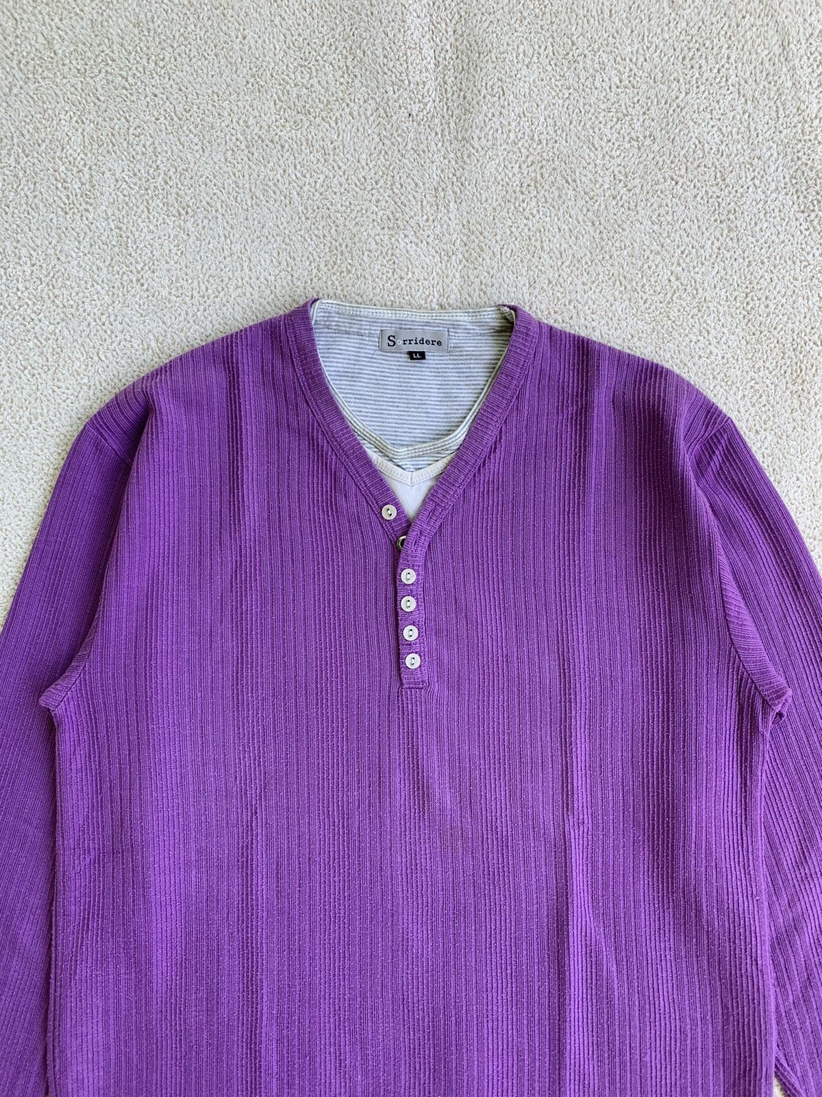 If Six Was Nine × Japanese Brand × Le Grande Bleu (L.G.B.) Japanese Sorridere Double Layer Long sleeve Size US L / EU 52-54 / 3 - 3 Thumbnail