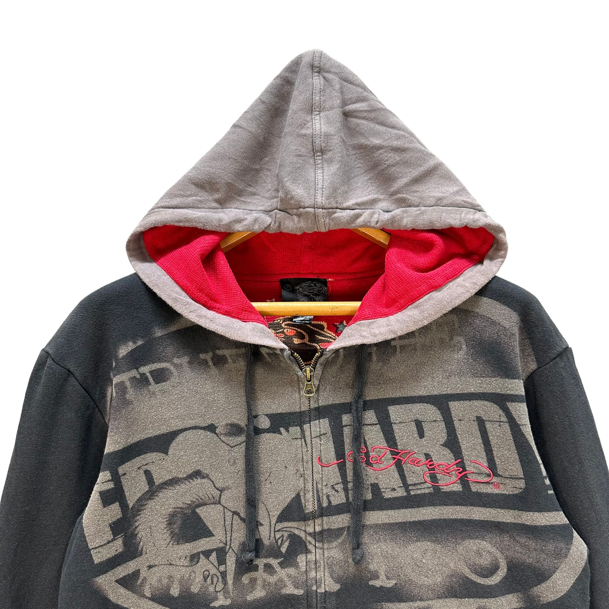 Christian Audigier Ed Hardy by Christian Audigier Fullprint Hoodies #9091-56 Size US S / EU 44-46 / 1 - 4 Thumbnail