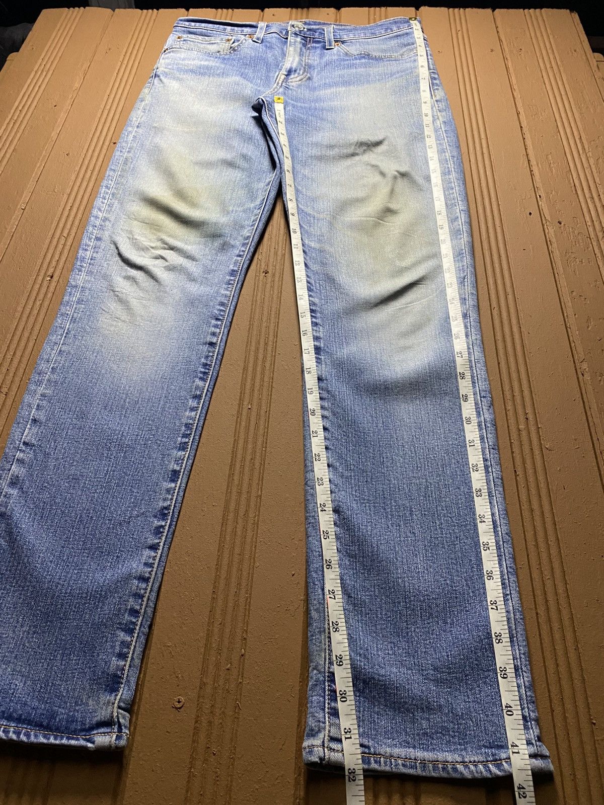 Levi's Vintage Levis 511 Y2K Big E Faded Wash Slim Jeans Size US 31 - 16 Thumbnail