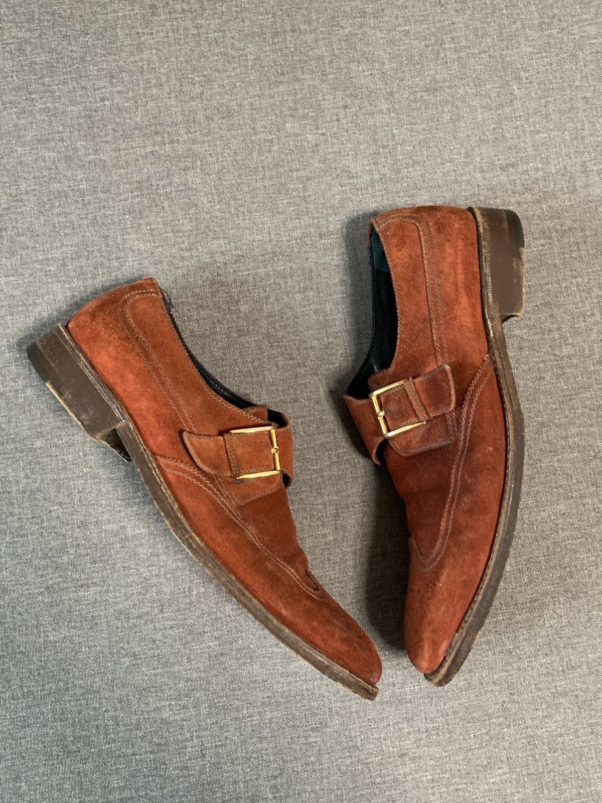 Testoni A. Testoni Suede Formal Shoes Size US 8 / EU 41 - 5 Thumbnail