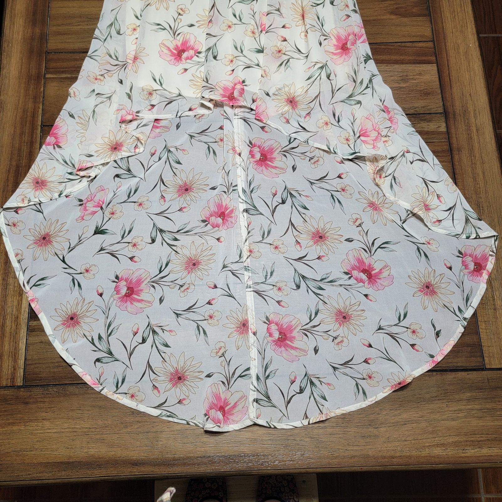 Other Lily Rose Short Sleeve Summer Hi-Low Dress w/ Flowers - XL Size XL / US 12-14 / IT 48-50 - 3 Thumbnail