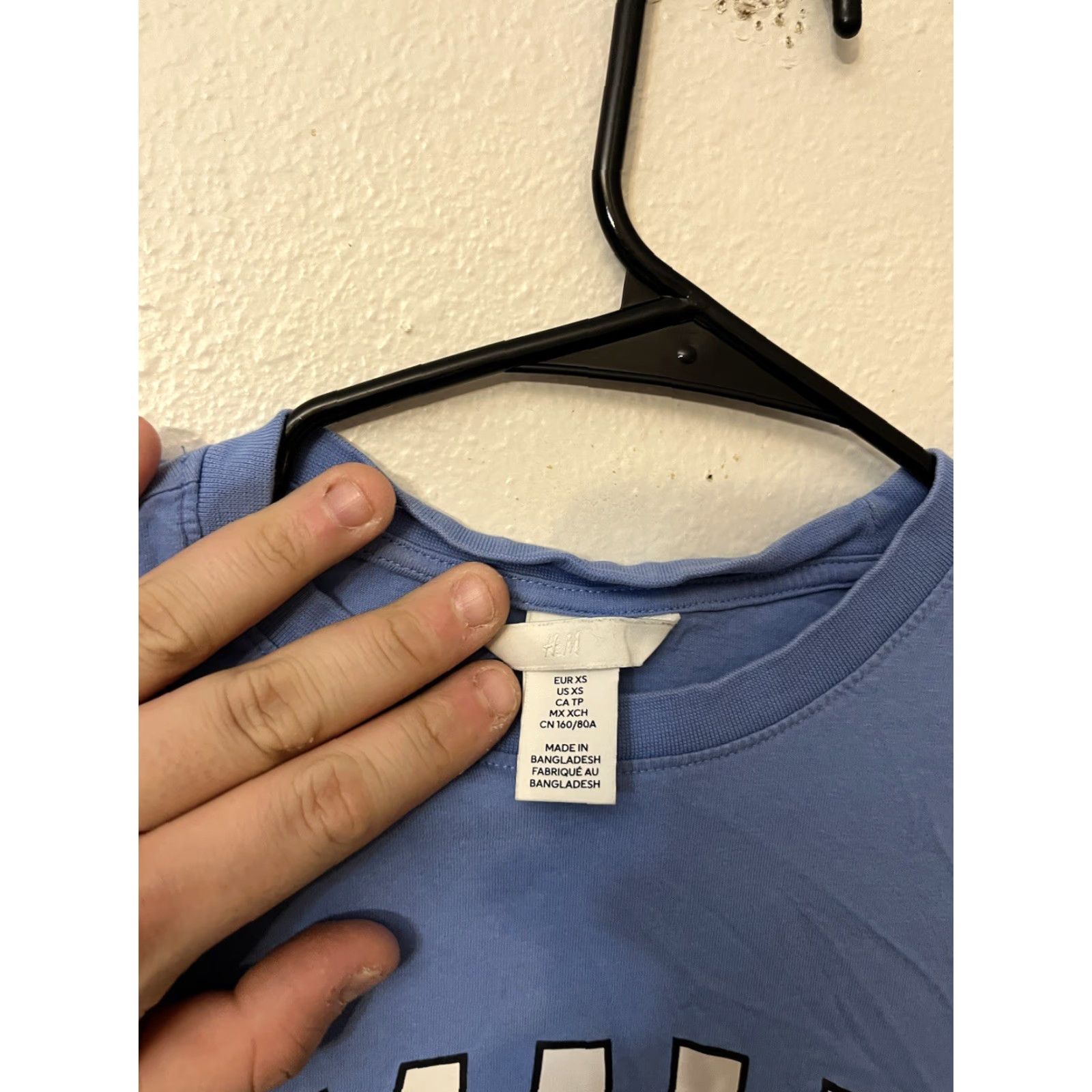 H&M VINTAGE H&M Blue Cotton T-Shirt Short Sleeve Womens XS Amalfi Coast Logo Relaxed Fit Size XS / US 0-2 / IT 36-38 - 3 Thumbnail