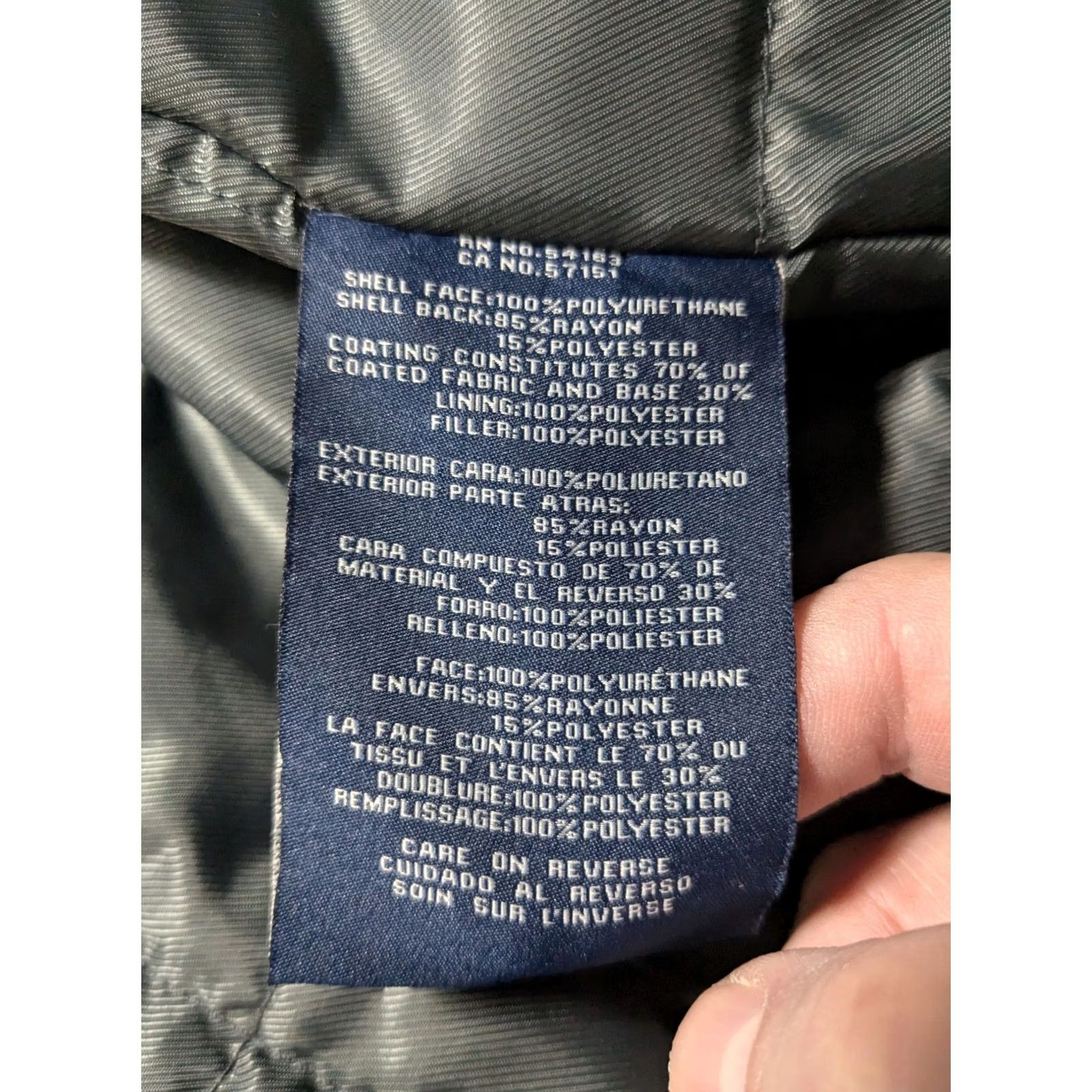 Dockers DOCKERS Black Vegan Faux Leather Jacket Men Medium Zip Quilted Lining NEW Midweight Fall Winter Regular Jacket Mens Size US M / EU 48-50 / 2 - 6 Thumbnail