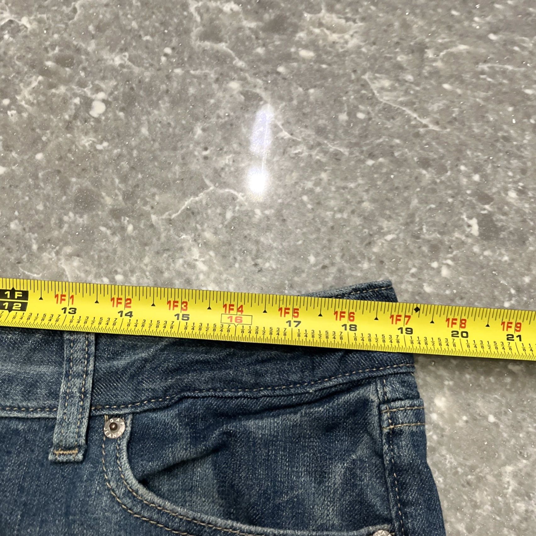 Gap Gap Jeans Women 18 Blue Denim 5-Pocket High Rise Flare Medium Wash Stretch Regular California? Size 40" / US 18 - 3 Thumbnail