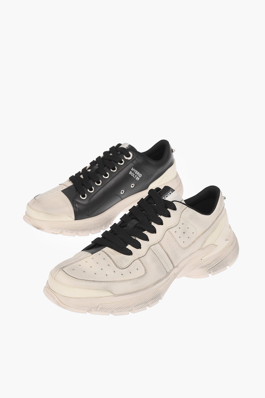 image of Neil Barrett Og1Mm1223 Sneaker In Black White, Men's (Size 7)