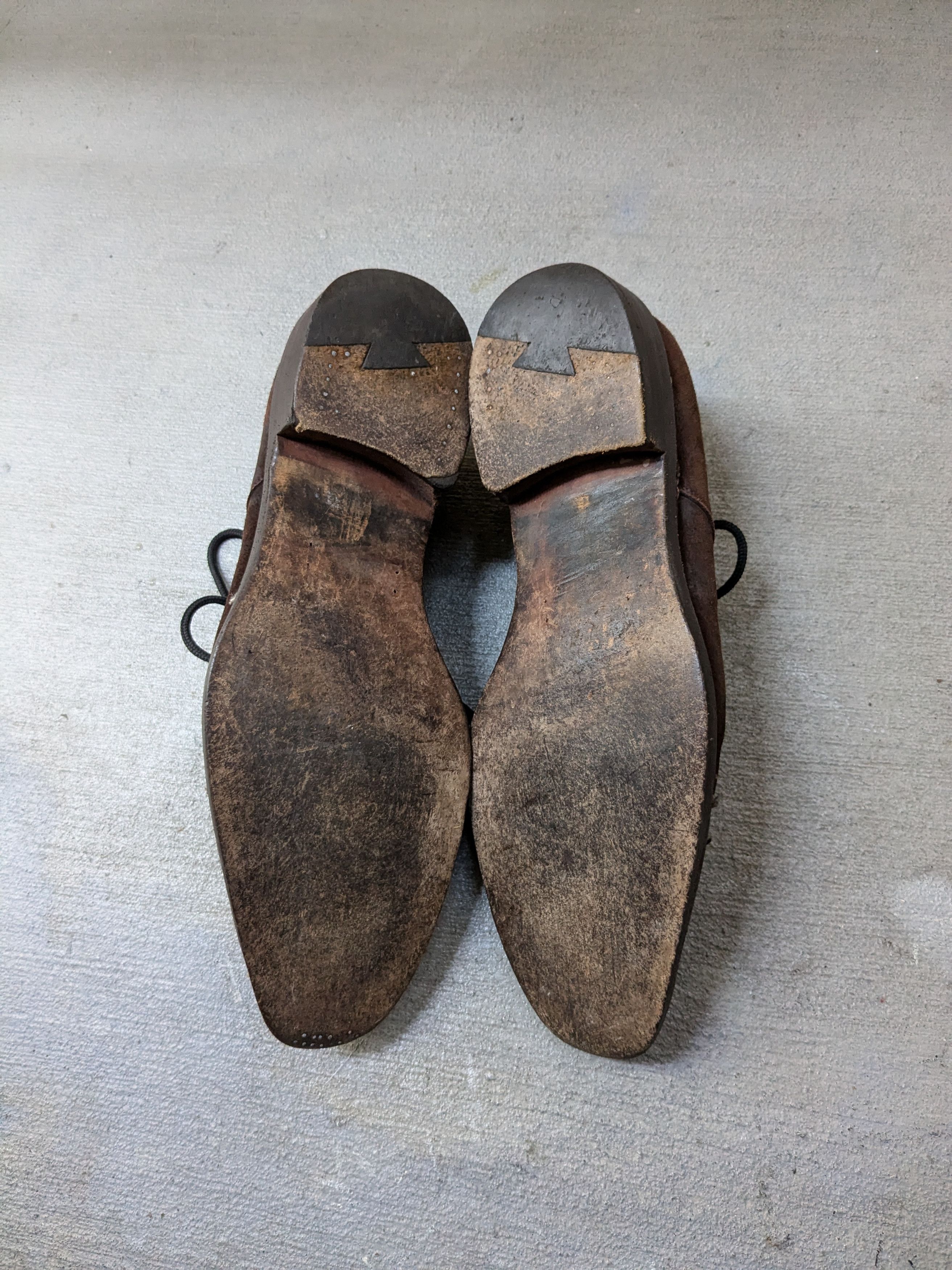 Ralph Lauren Purple Label Ralph Lauren Purple Label Suede Shoes Brown 11 D Derby Size US 11 / EU 44 - 16 Thumbnail