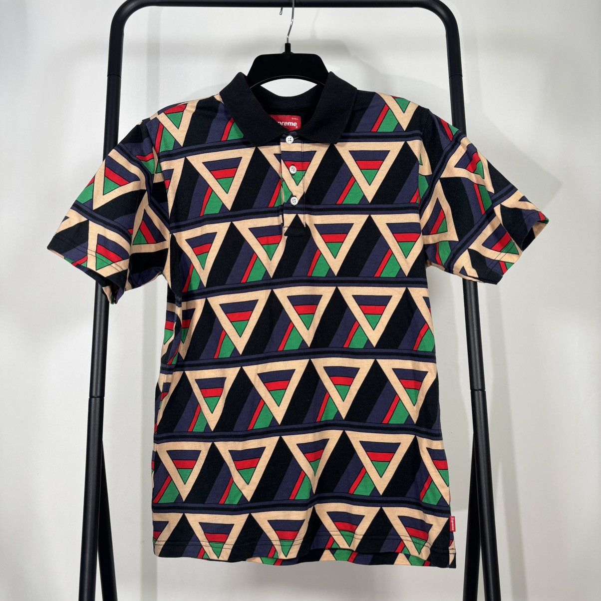 Supreme Supreme FW08 Geometric Button Up Polo Size S Size US S / EU 44-46 / 1 - 1 Thumbnail