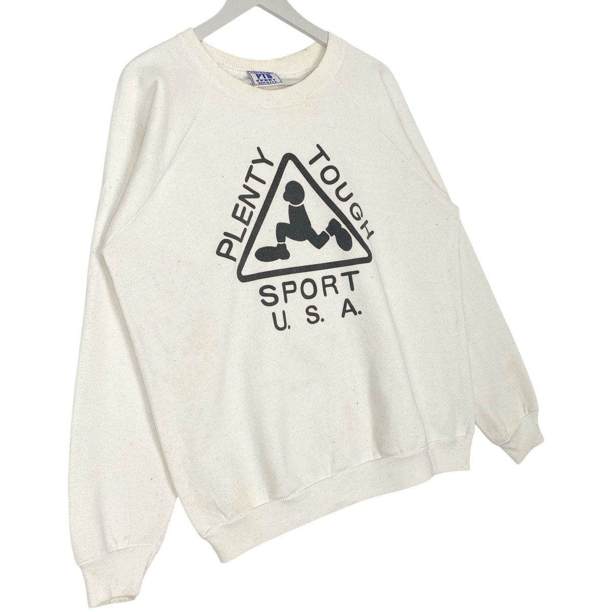 Vintage Vintage 90s Plenty Though Sports Sweatshirt Crewneck White Size US L / EU 52-54 / 3 - 3 Thumbnail