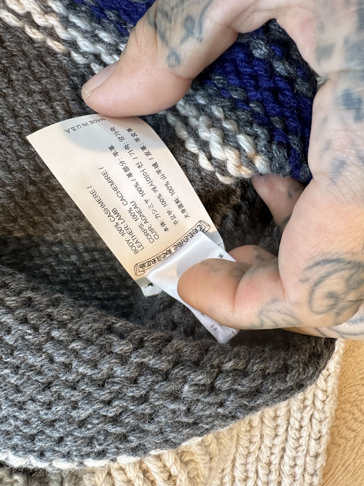 Chrome Hearts Chrome Hearts COZY Cashmere Cross Patch Sweater M L XL XXL Size US XL / EU 56 / 4 - 12 Thumbnail