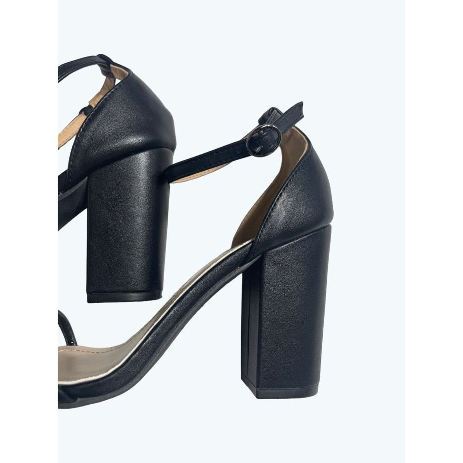 Other Modern Rebel Womens Chunky Heel 4" Strappy Black 8 Size US 8 / IT 38 - 7 Thumbnail