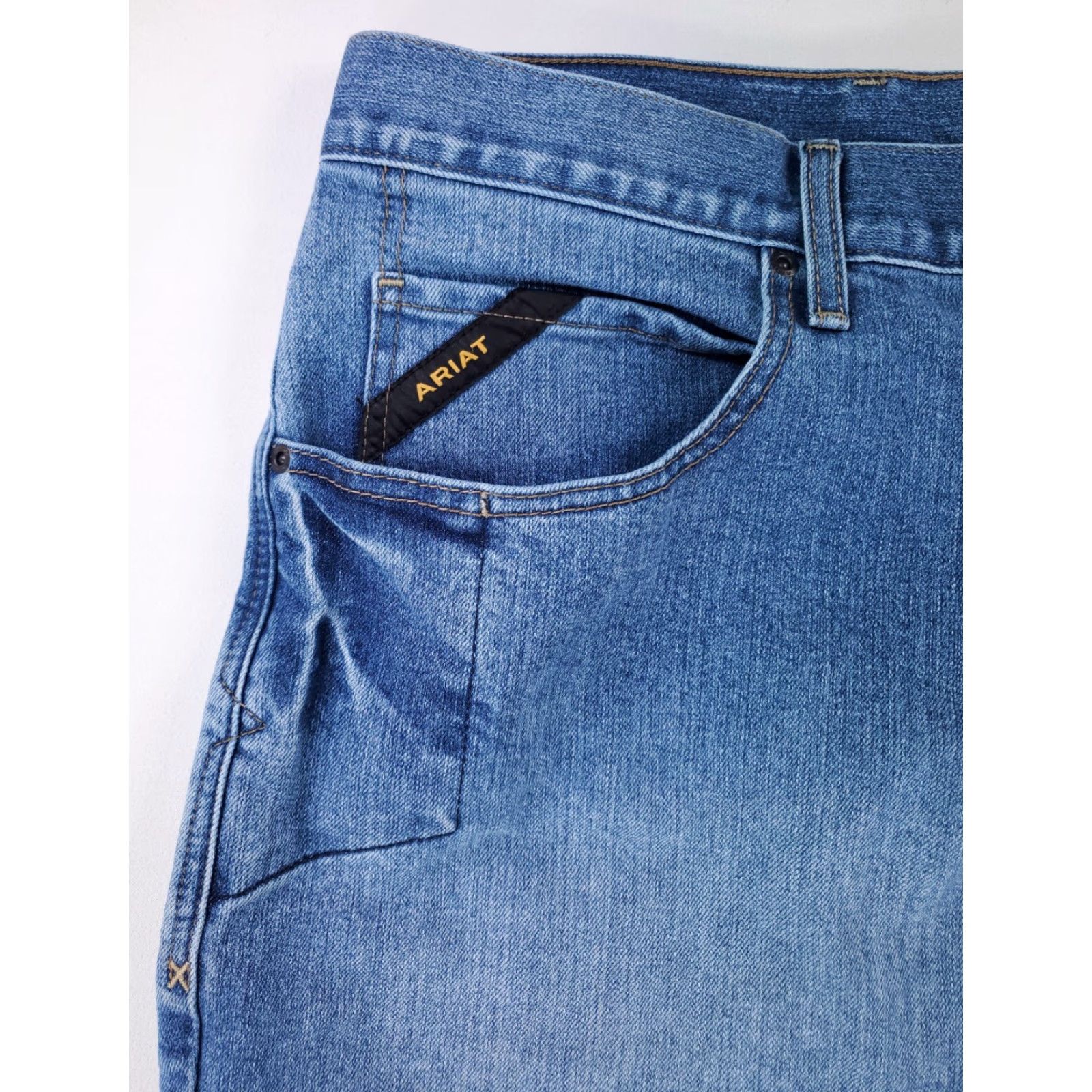 Ariat Ariat M4 Relaxed Boot Blue Jeans Mens 50 x 30 Actual Blue Bootcut Mens Jeans Size US 34 / EU 50 - 2 Thumbnail