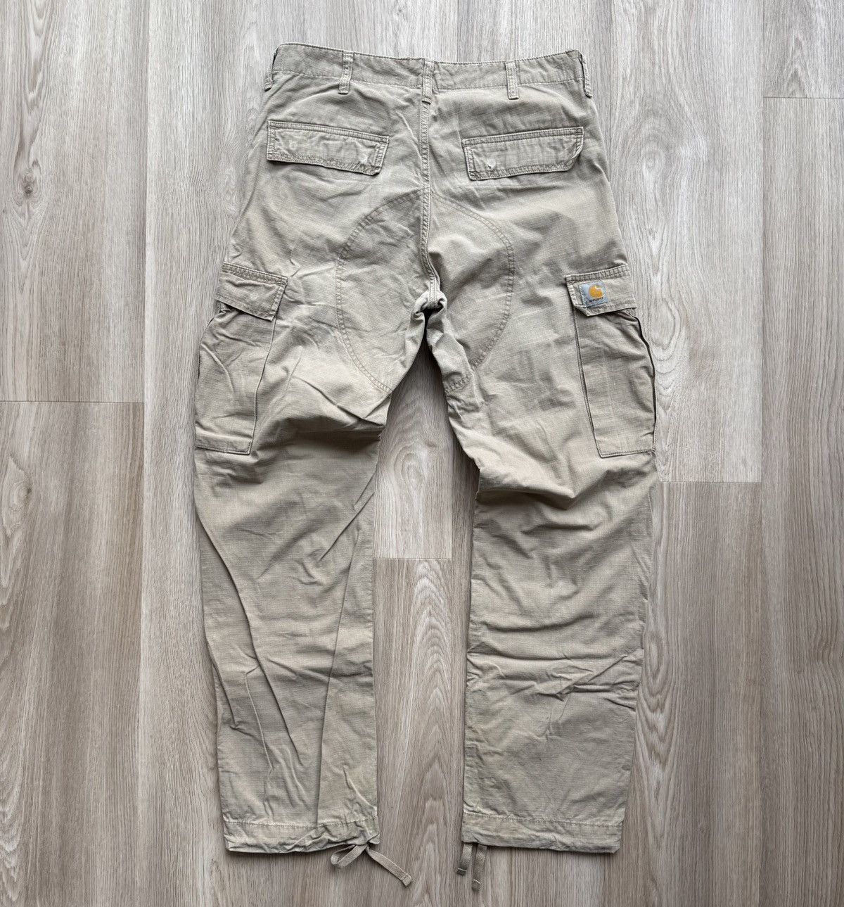 Carhartt Vintage Carhartt Regular Cargo Beige Pants Mens Size 30x32 Size US 30 / EU 46 - 9 Thumbnail