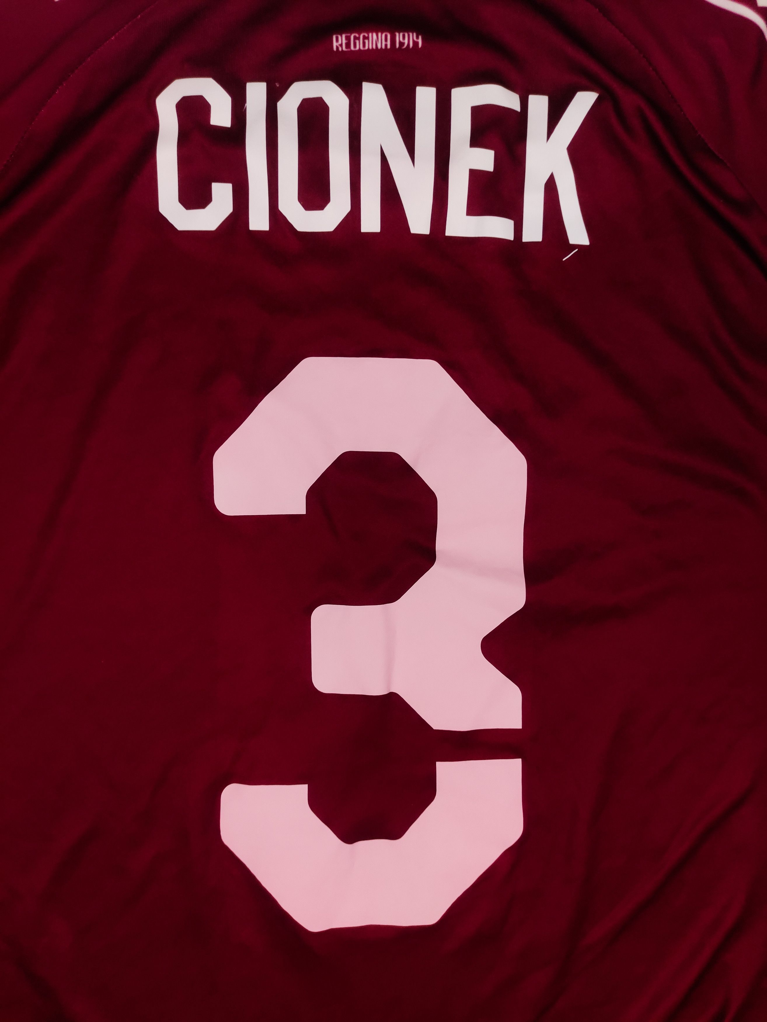 Other Thiago Cionek #3 Reggina Calcio 2022 2023 Givova Home Shirt Size US XL / EU 56 / 4 - 7 Thumbnail