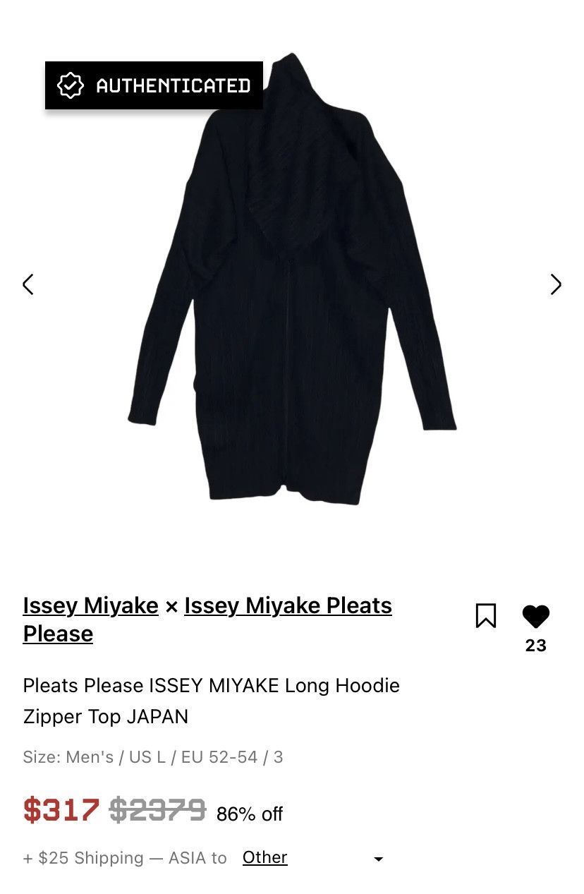 Issey Miyake Pleats Please ISSEY MIYAKE Long Hoodie Zipper Top JAPAN Size US L / EU 52-54 / 3 - 11 Thumbnail