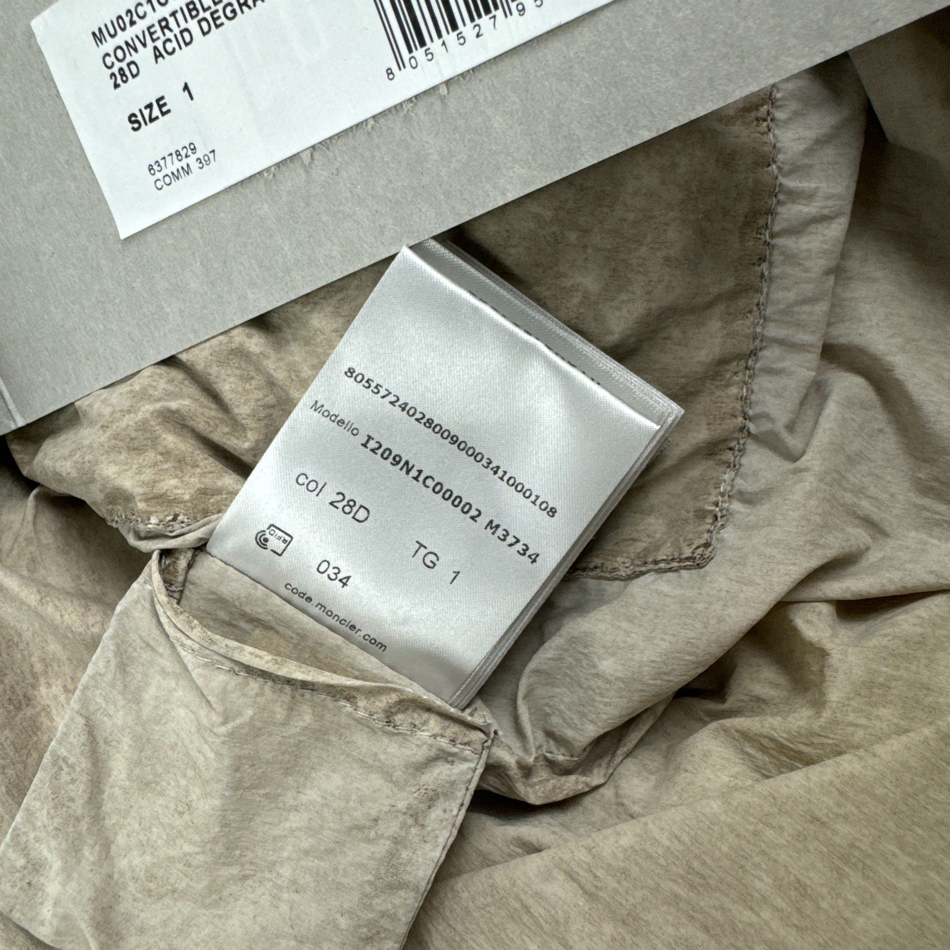 Moncler × Rick Owens RICK OWENS x Moncler FW23 Convertible Parka Funnel Neck Coat Size US S / EU 44-46 / 1 - 14 Thumbnail