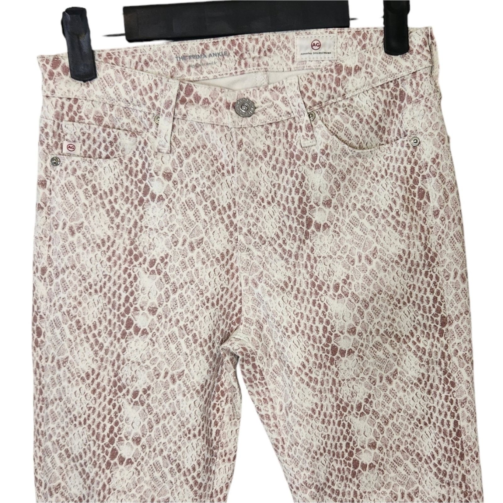 AG Adriano Goldschmied AG Adriano Goldschmied Prima Mid Rise Snake print Jeans 24 Size 24" / US 00 / IT 34 - 5 Thumbnail