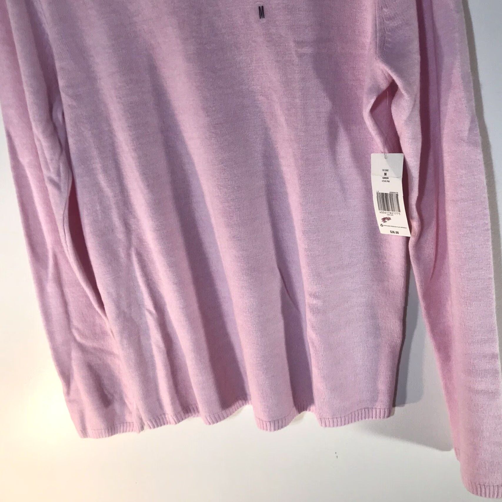 Pinko Kim Rogers Womens Sweater Pullover Mock Neck Long Sleeve Acrylic Fall Winter Spring M Pink Casual Size M / US 6-8 / IT 42-44 - 3 Thumbnail
