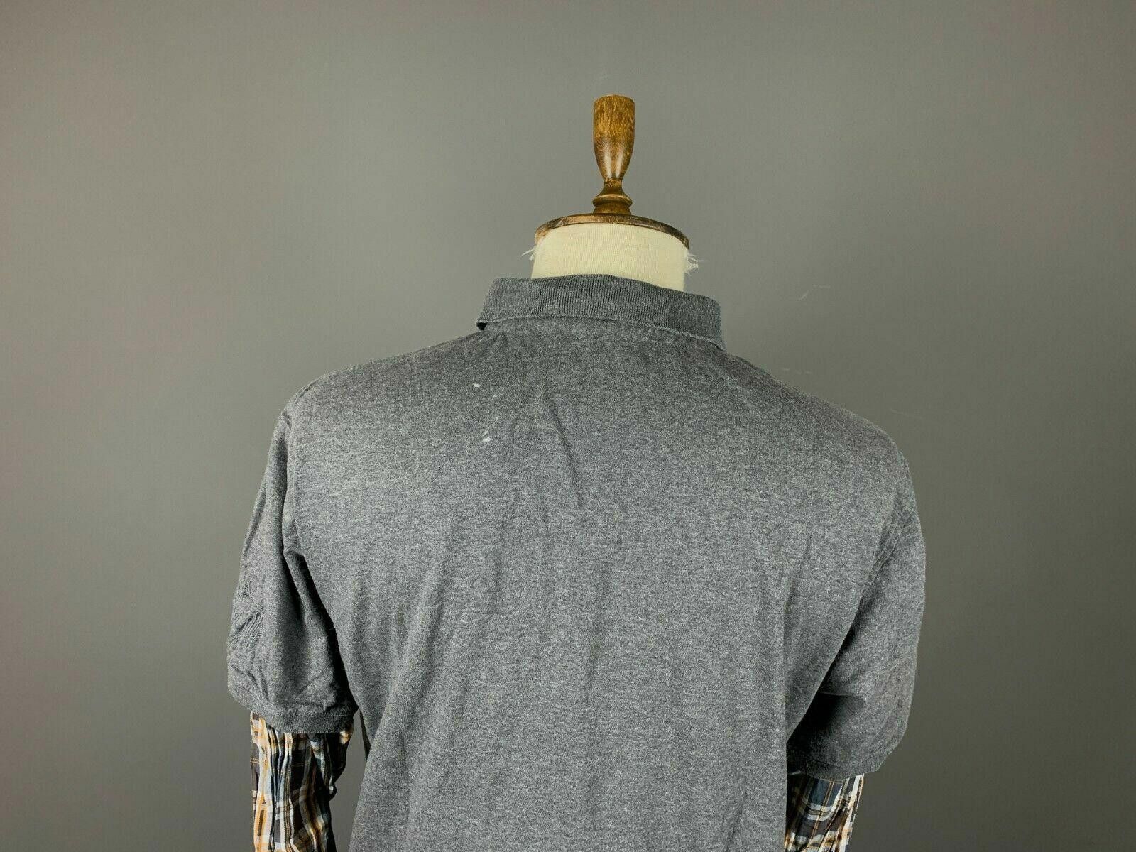 Desigual Men Desigual Happy! Grey Big Polo Shirt Pullover Size 2XL Size US XXL / EU 58 / 5 - 6 Thumbnail