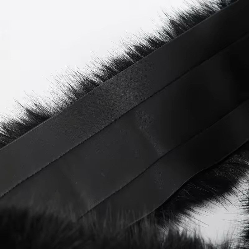 Japanese Brand × Leather Retro PU Leather Faux Fur Belt Size ONE SIZE - 7 Thumbnail