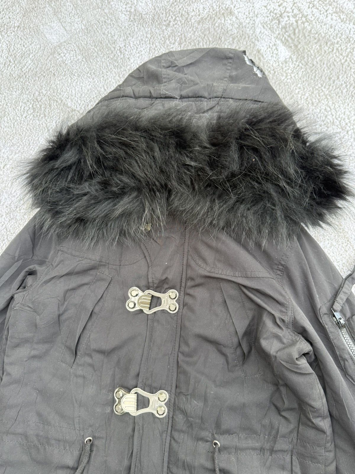 14th Addiction SLY - Thumbhole Apocalypse Style Fur Hoodie Jacket Size US M / EU 48-50 / 2 - 7 Thumbnail