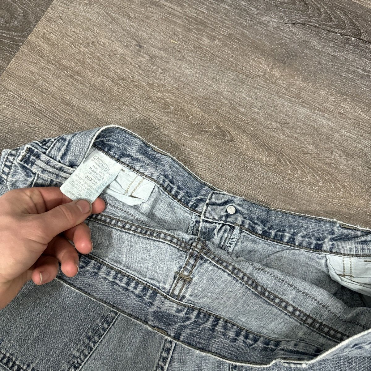 Vintage × Wrangler Vintage 90s wrangler baggy cargo skater jeans Size US 36 / EU 52 - 4 Thumbnail