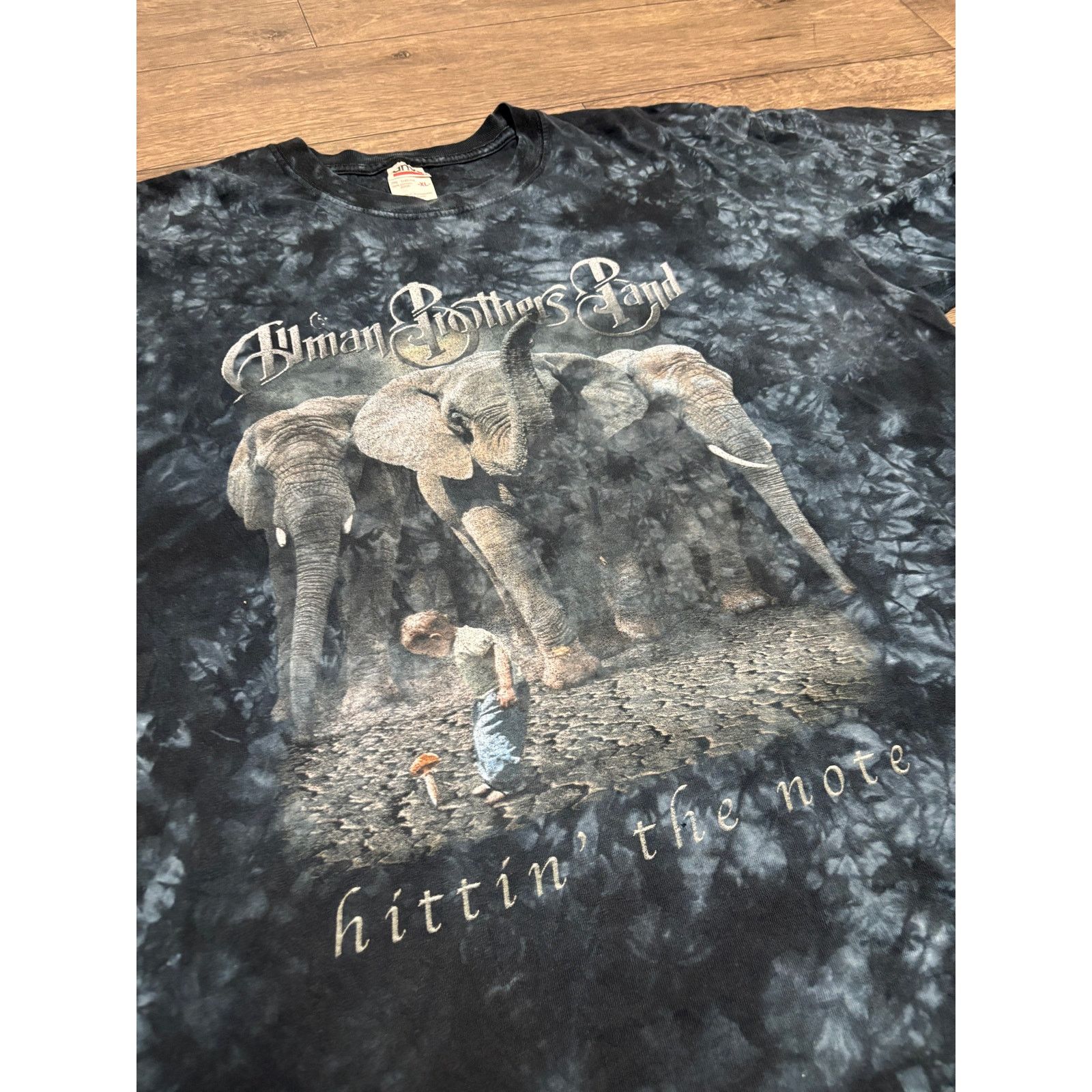 Anvil × Band Tees × Vintage VTG Allman Brothers Band Tee Sz XL Tie Dyed Hittin the note Size US XL / EU 56 / 4 - 2 Thumbnail